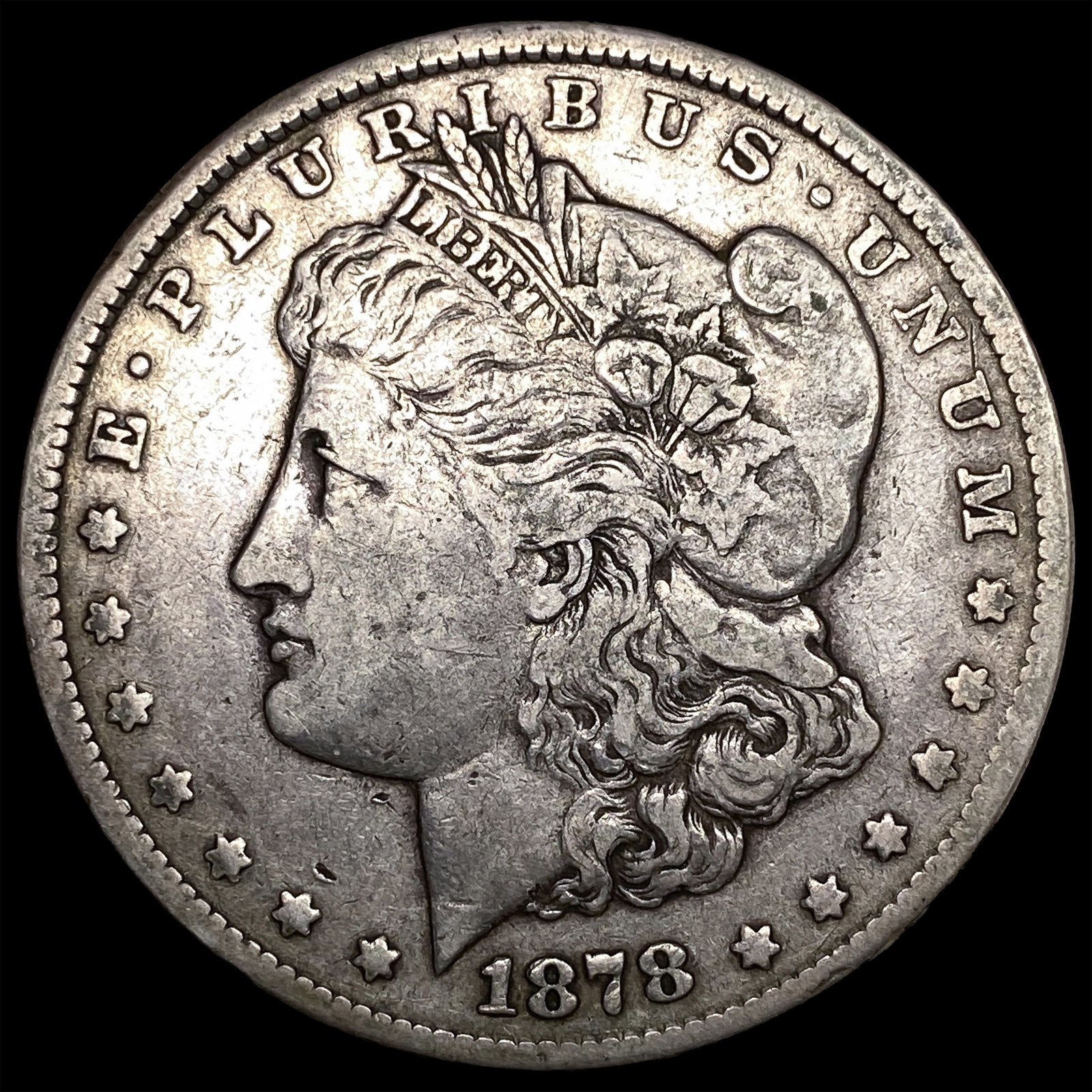 1878-CC Silver Morgan Dollar ABOUT UNCIRCULATED: 1878-CC Silver Morgan Dollar ABOUT UNCIRCULATED