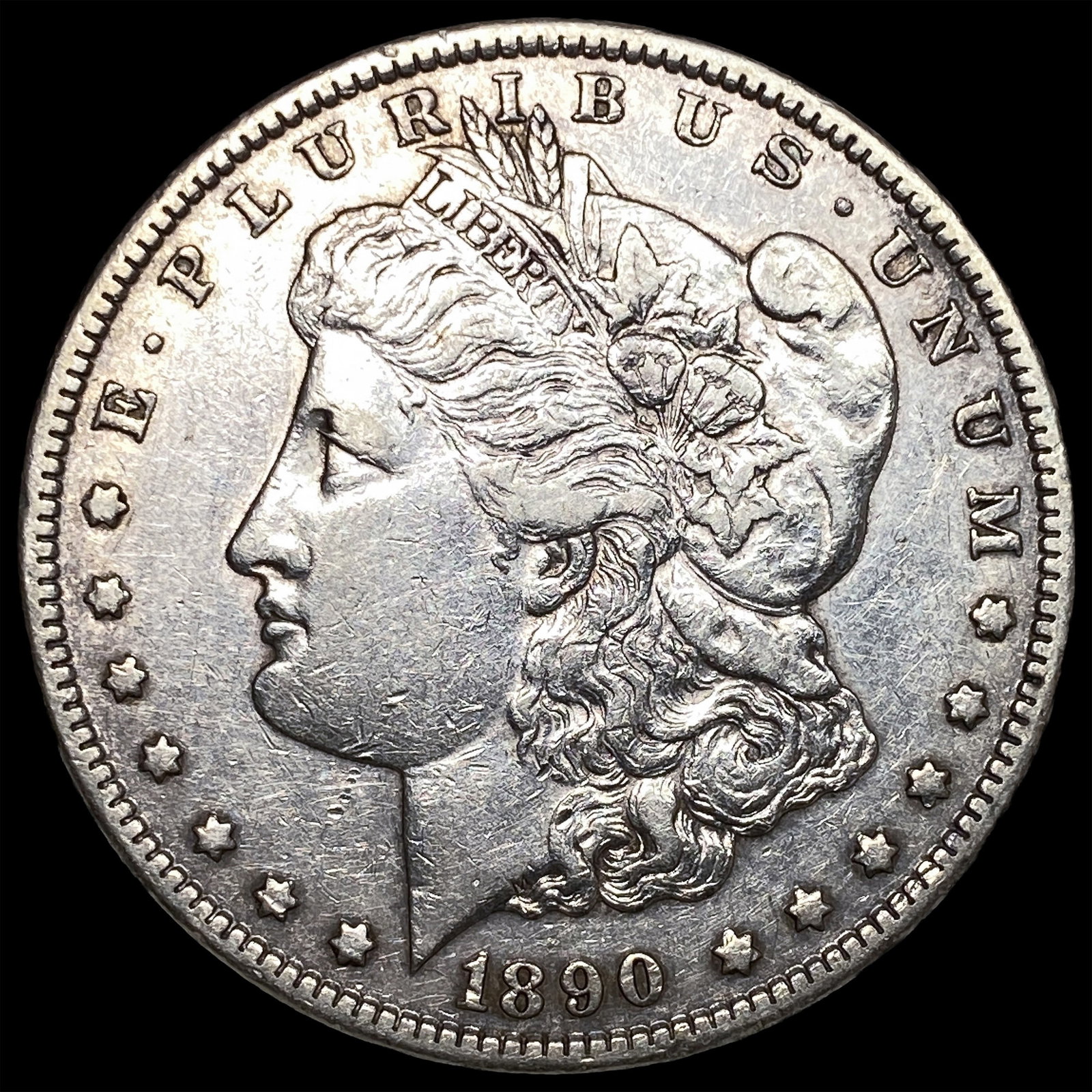1890-CC Silver Morgan Dollar LIGHTLY CIRCULATED: 1890-CC Silver Morgan Dollar LIGHTLY CIRCULATED