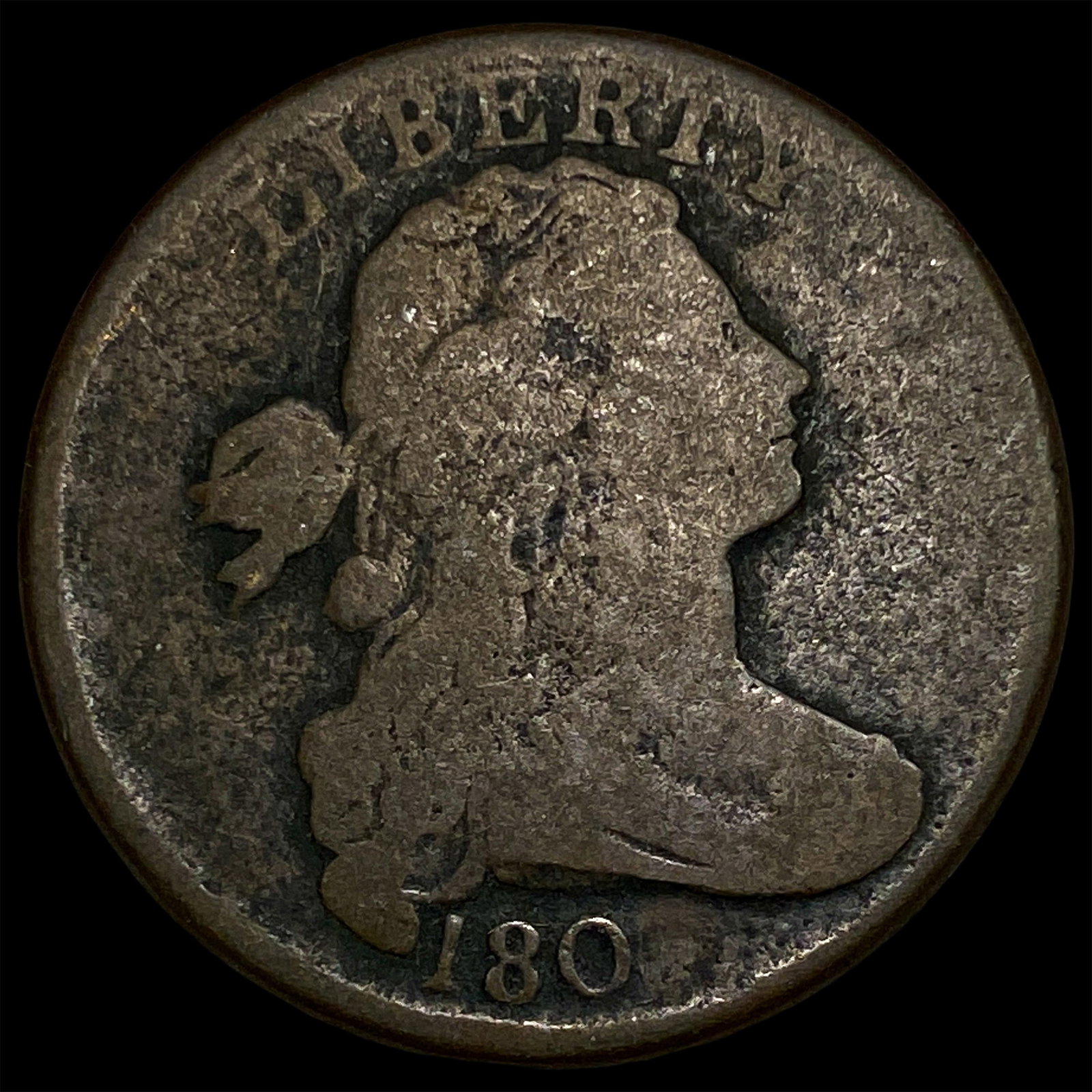 1801 Draped Bust Large Cent NICELY CIRCULATED: 1801 Draped Bust Large Cent NICELY CIRCULATED
