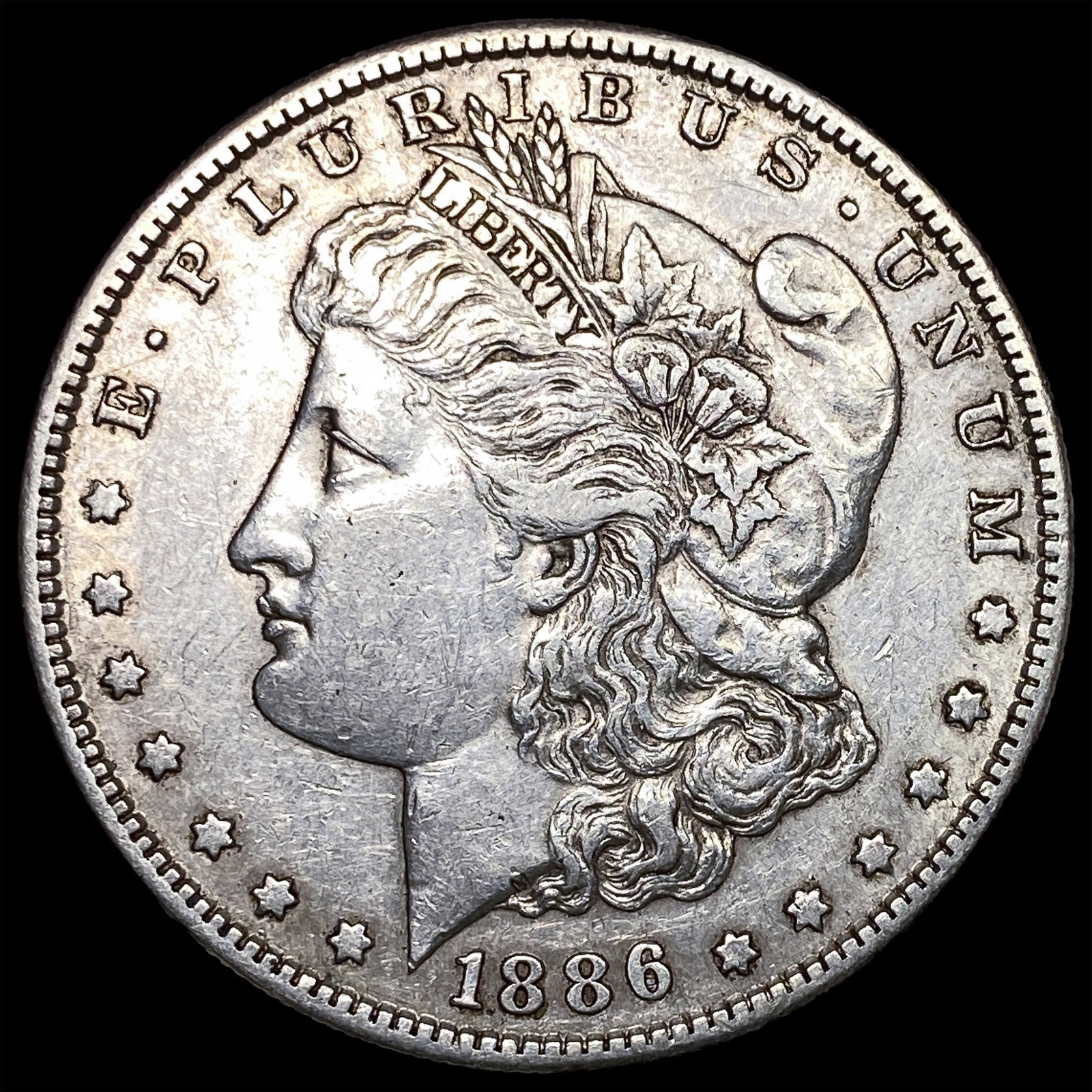 1886-S Silver Morgan Dollar NEARLY UNCIRCULATED: 1886-S Silver Morgan Dollar NEARLY UNCIRCULATED