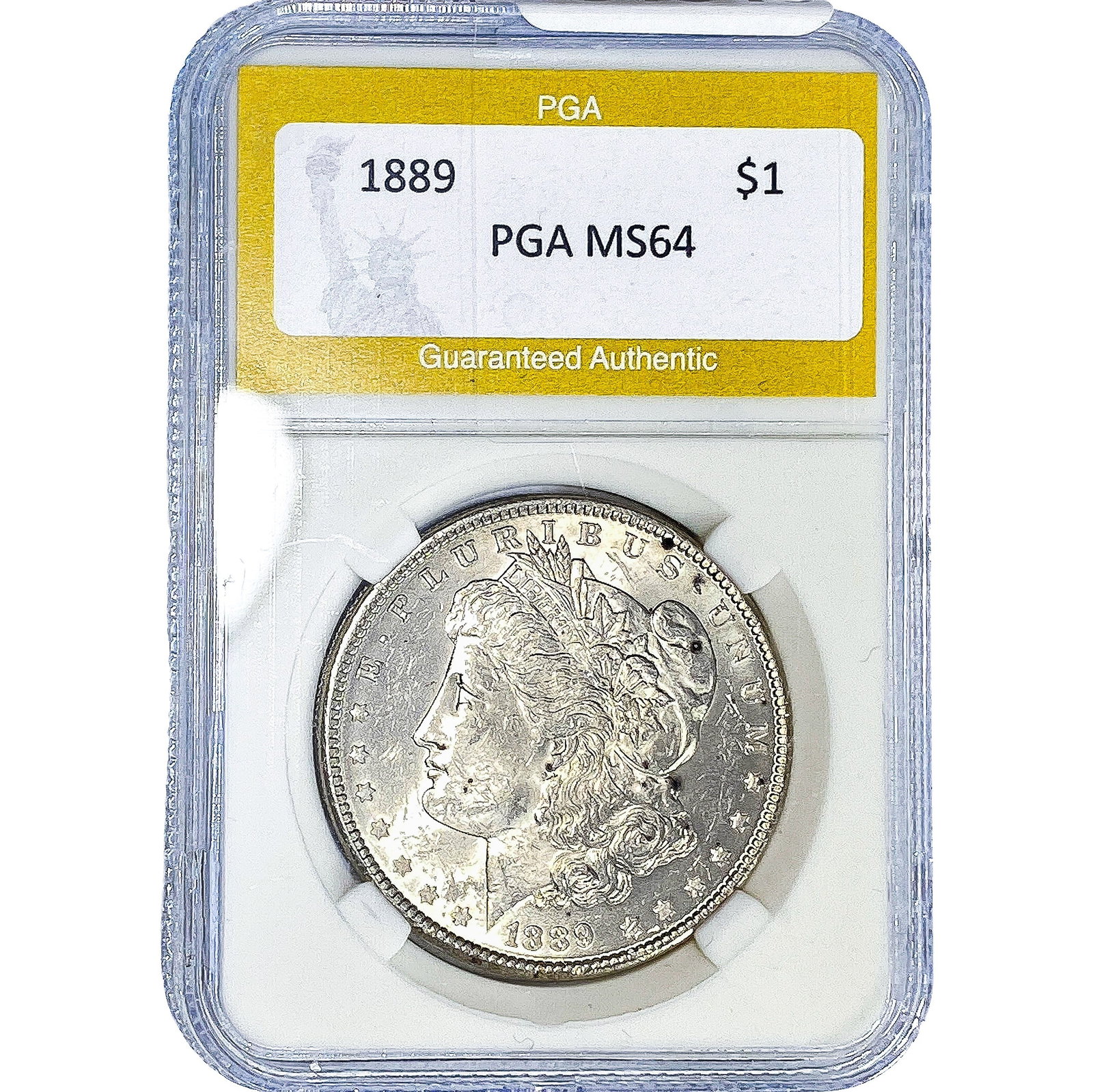 1889 Morgan Silver Dollar PGA MS64: 1889 Morgan Silver Dollar PGA MS64