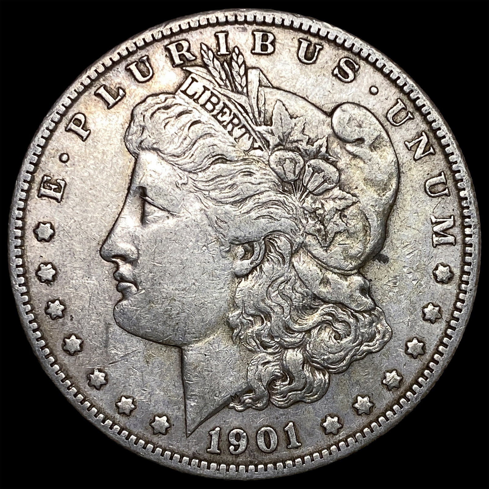 1901-S Silver Morgan Dollar NEARLY UNCIRCULATED: 1901-S Silver Morgan Dollar NEARLY UNCIRCULATED