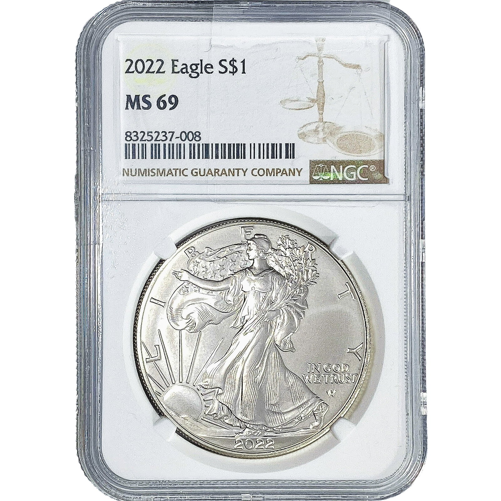 2022 Silver Eagle NGC MS69 (1 of 2)