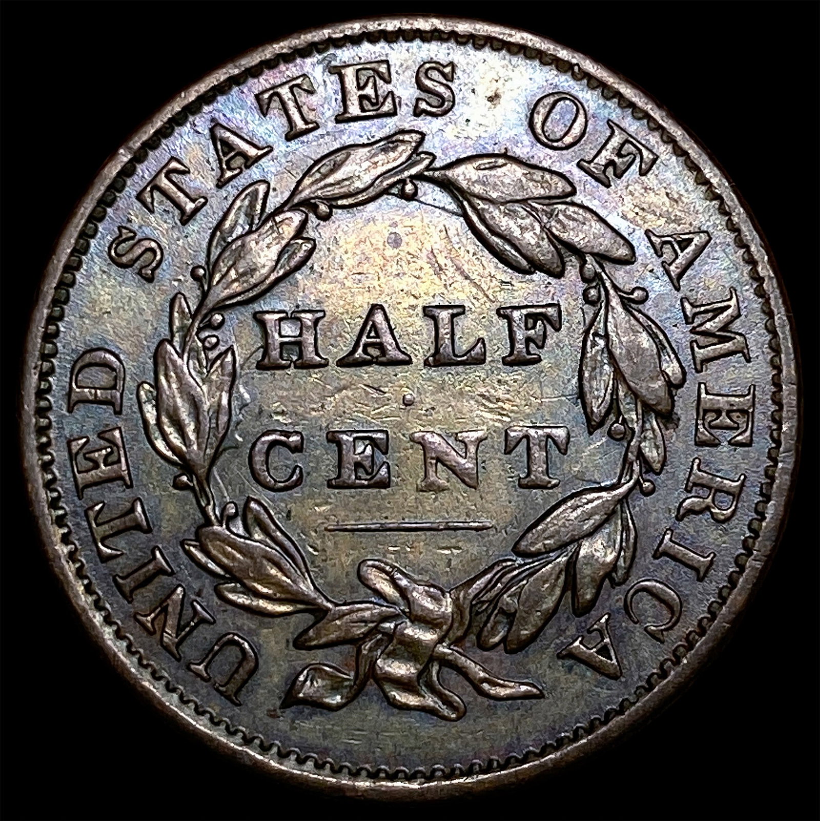 1834 Copper Half Cent CLOSELY UNCIRCULATED - 2