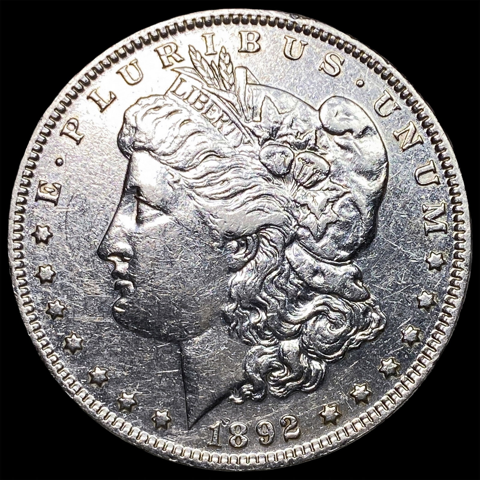 1892-S Silver Morgan Dollar NEARLY UNCIRCULATED: 1892-S Silver Morgan Dollar NEARLY UNCIRCULATED
