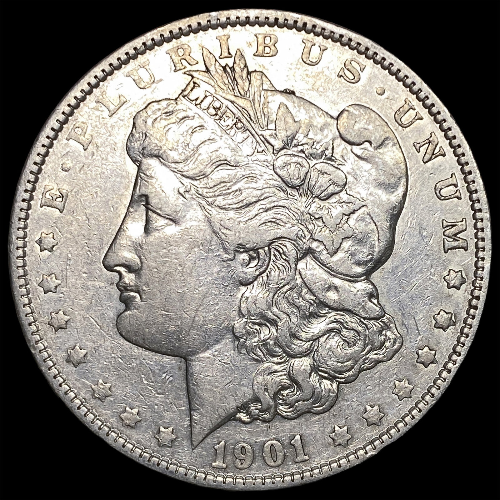 1901 Morgan Silver Dollar NEARLY UNCIRCULATED: 1901 Morgan Silver Dollar NEARLY UNCIRCULATED