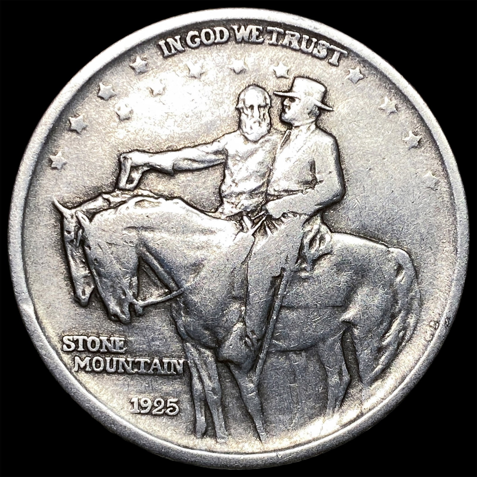 1925 Stone Mountain Silver Half Dollar NICELY CIRCULATED: 1925 Stone Mountain Silver Half Dollar NICELY CIRCULATED