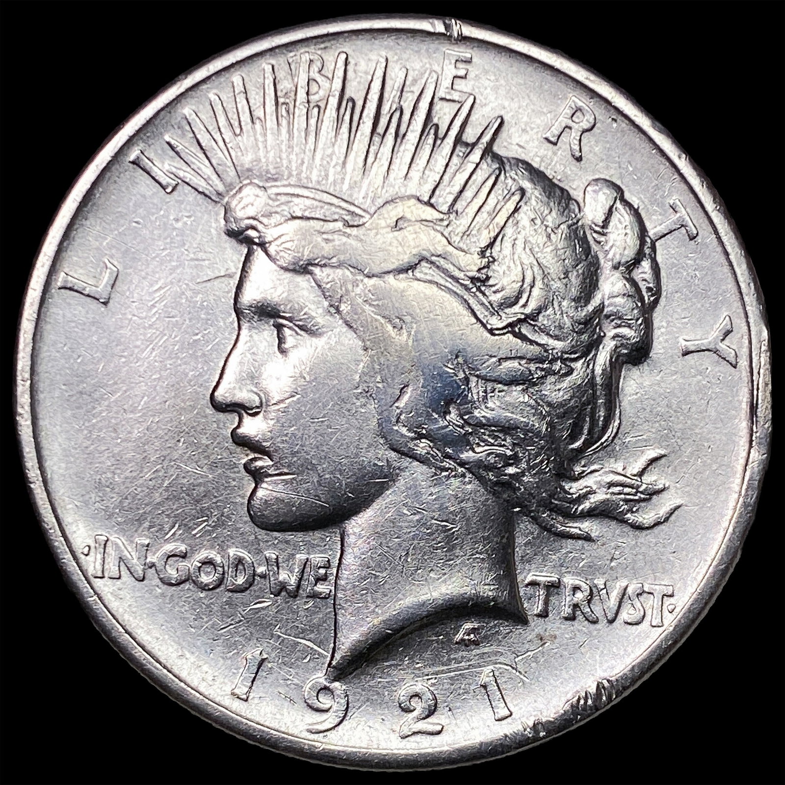 1921 Silver Peace Dollar NEARLY UNCIRCULATED: 1921 Silver Peace Dollar NEARLY UNCIRCULATED