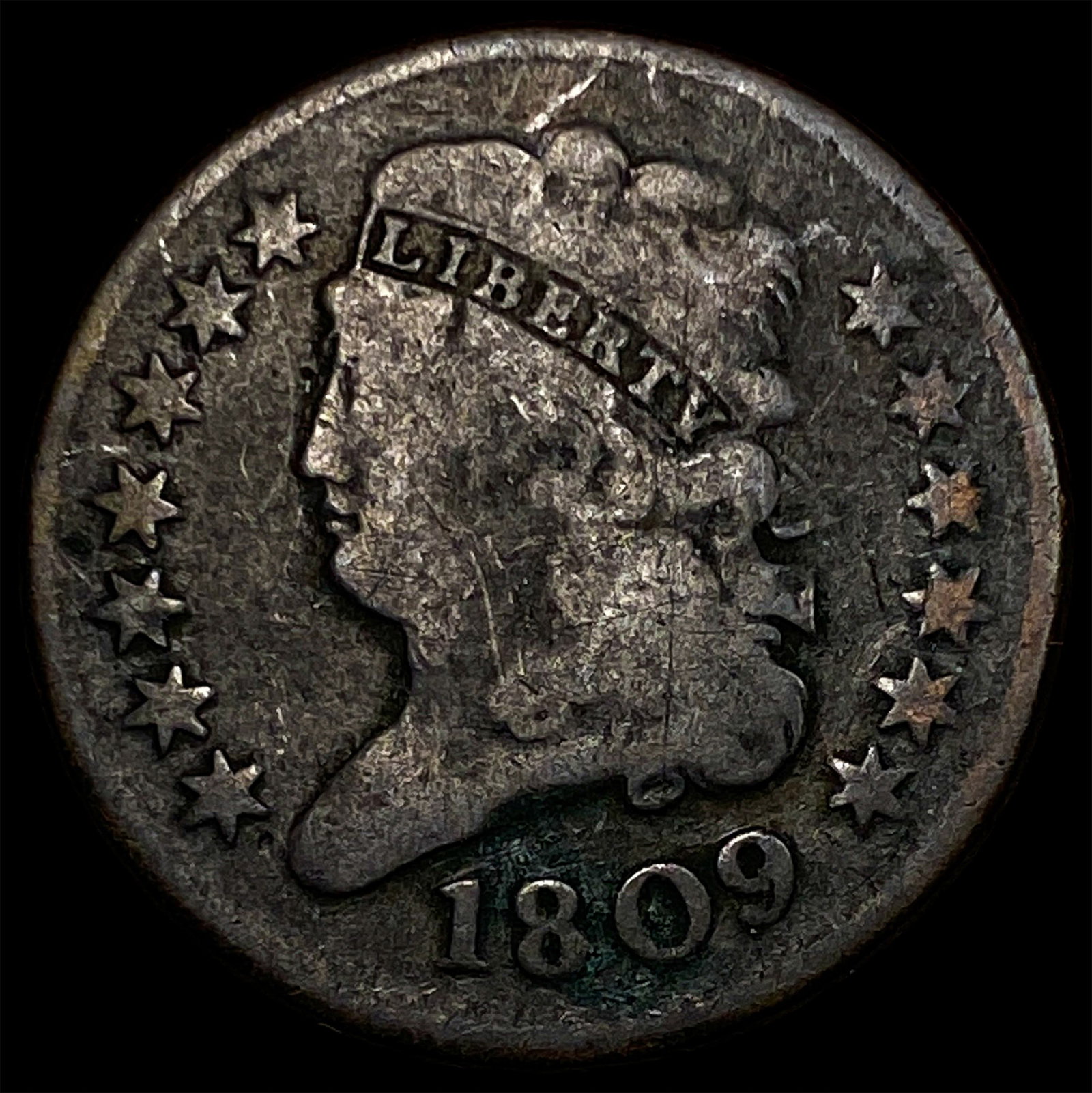 1809 Classic Head Half Cent NICELY CIRCULATED: 1809 Classic Head Half Cent NICELY CIRCULATED