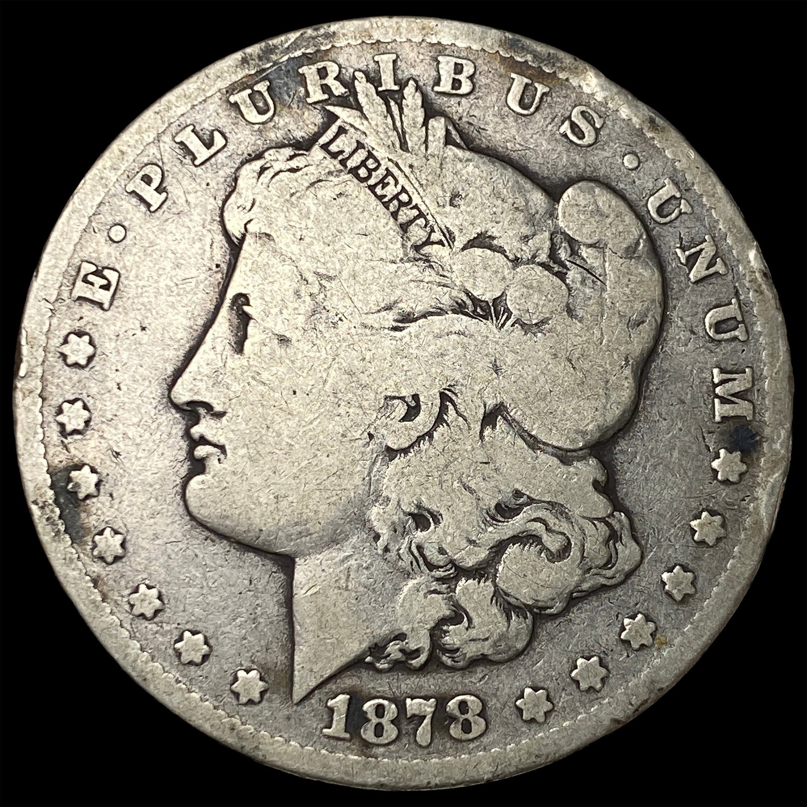 1878-S Silver Morgan Dollar NICELY CIRCULATED: 1878-S Silver Morgan Dollar NICELY CIRCULATED
