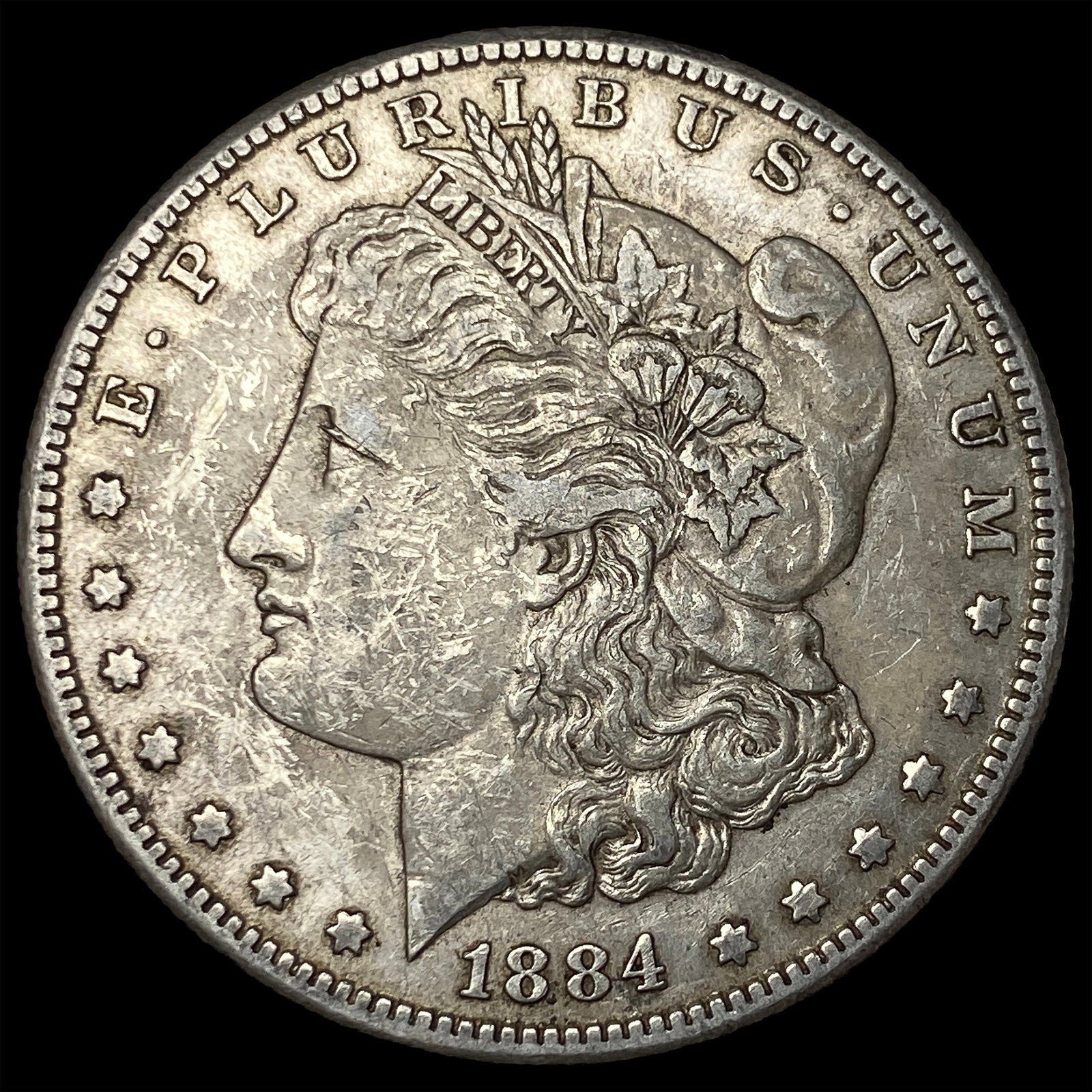 1884-S Silver Morgan Dollar NEARLY UNCIRCULATED: 1884-S Silver Morgan Dollar NEARLY UNCIRCULATED