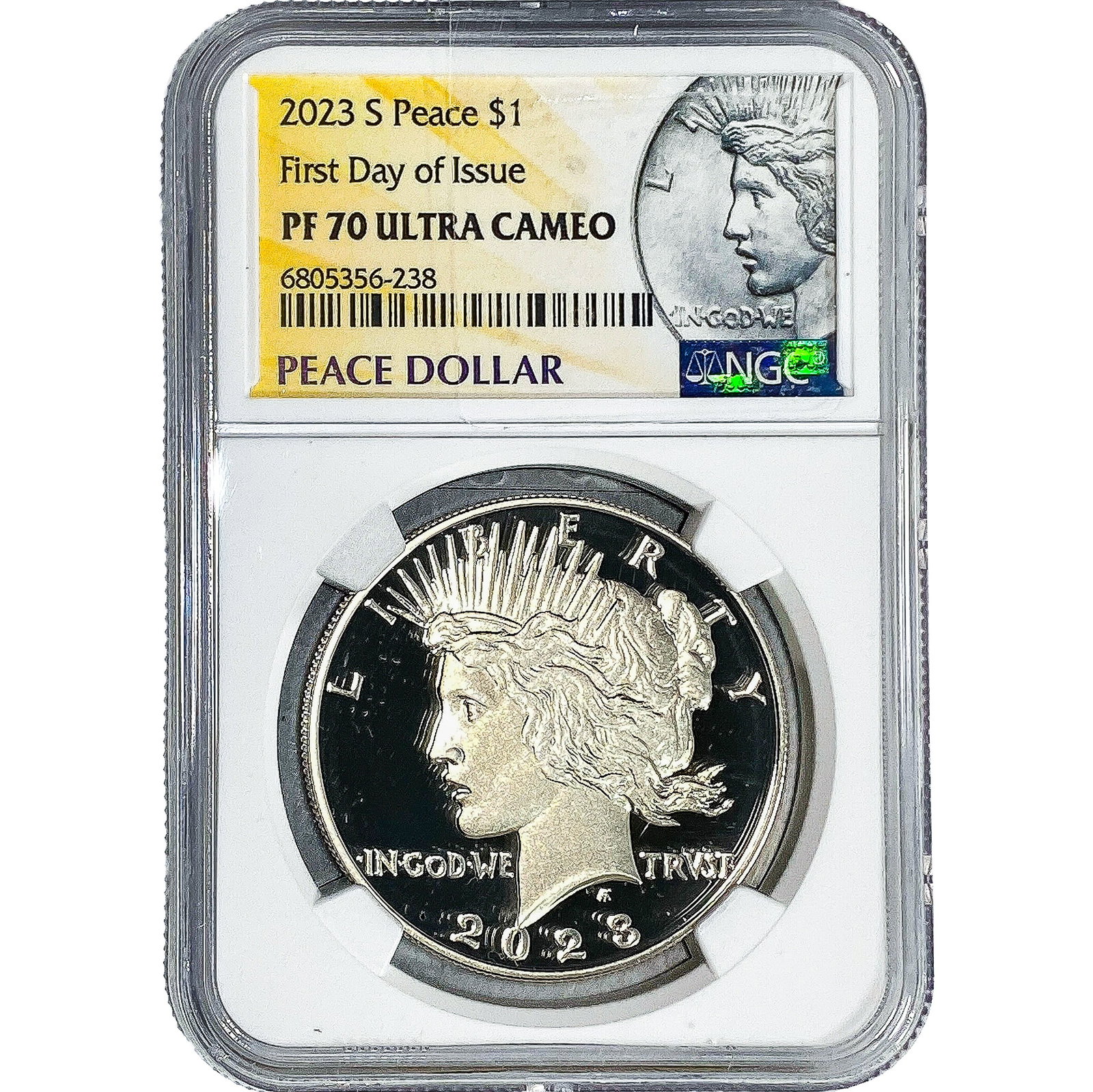 2023-S Silver Peace Dollar NGC PF70 Ultra Cameo: 2023-S Silver Peace Dollar NGC PF70 Ultra Cameo