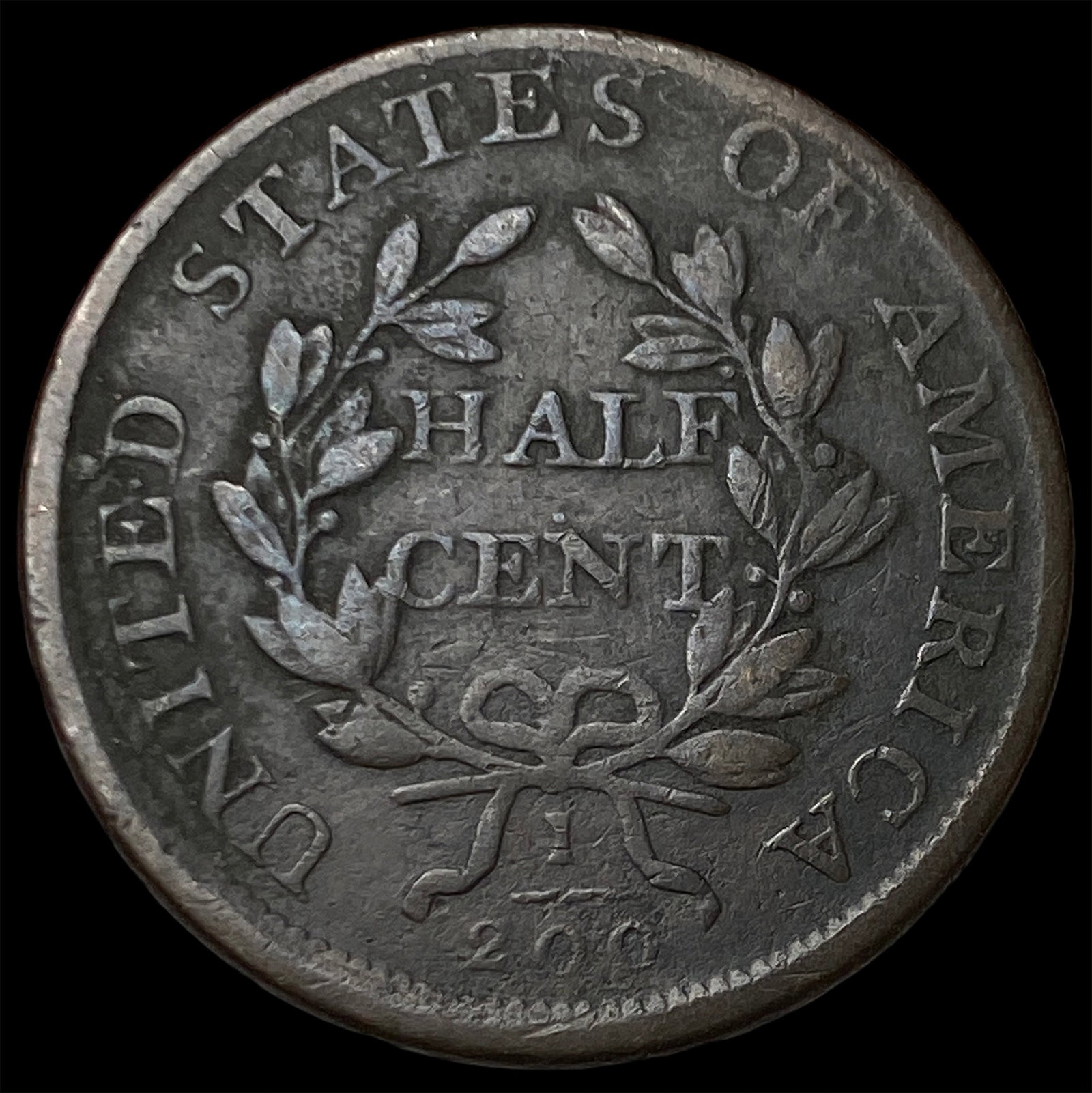 1807 Copper Half Cent NICELY CIRCULATED - 2