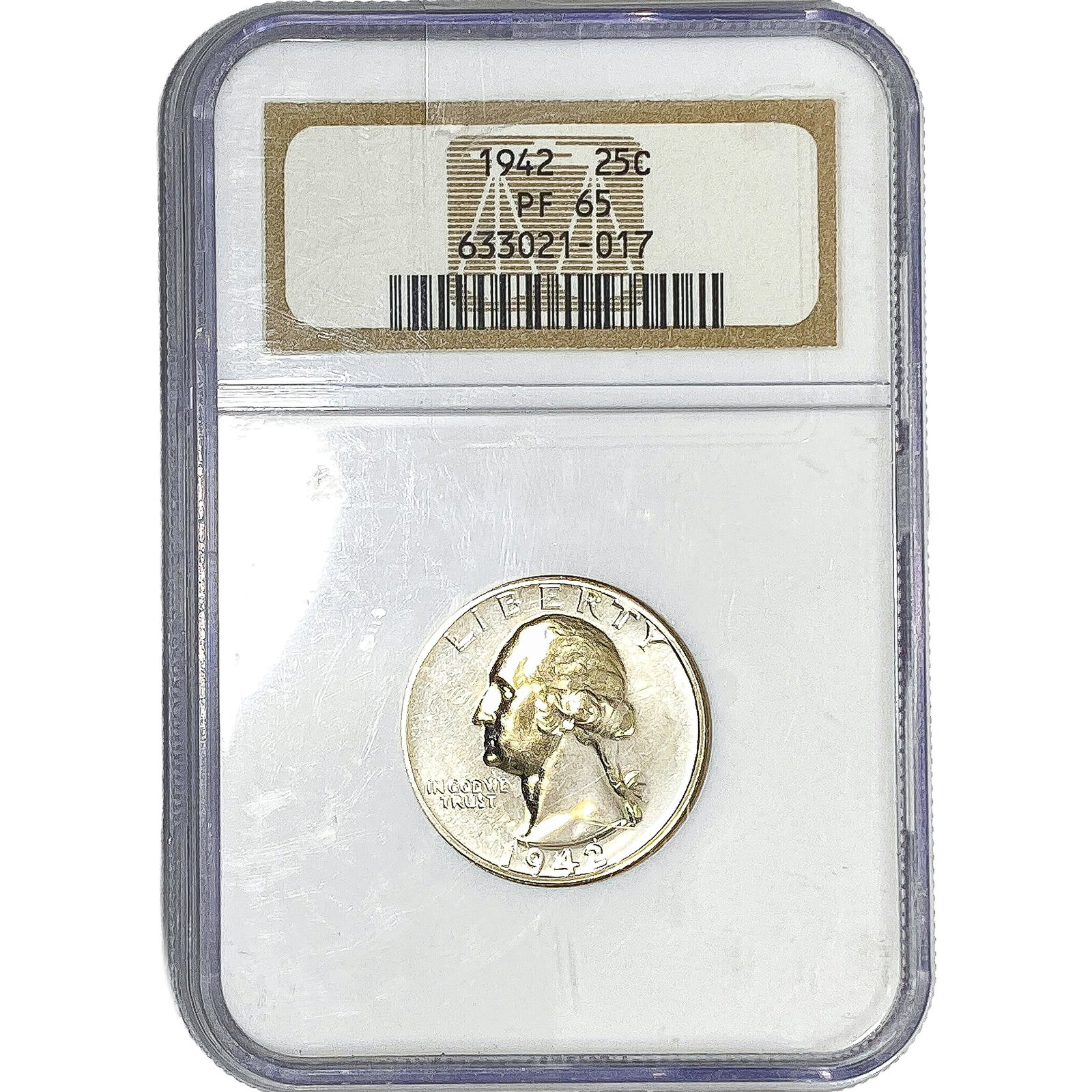 1942 Washington Silver Quarter NGC PF65: 1942 Washington Silver Quarter NGC PF65