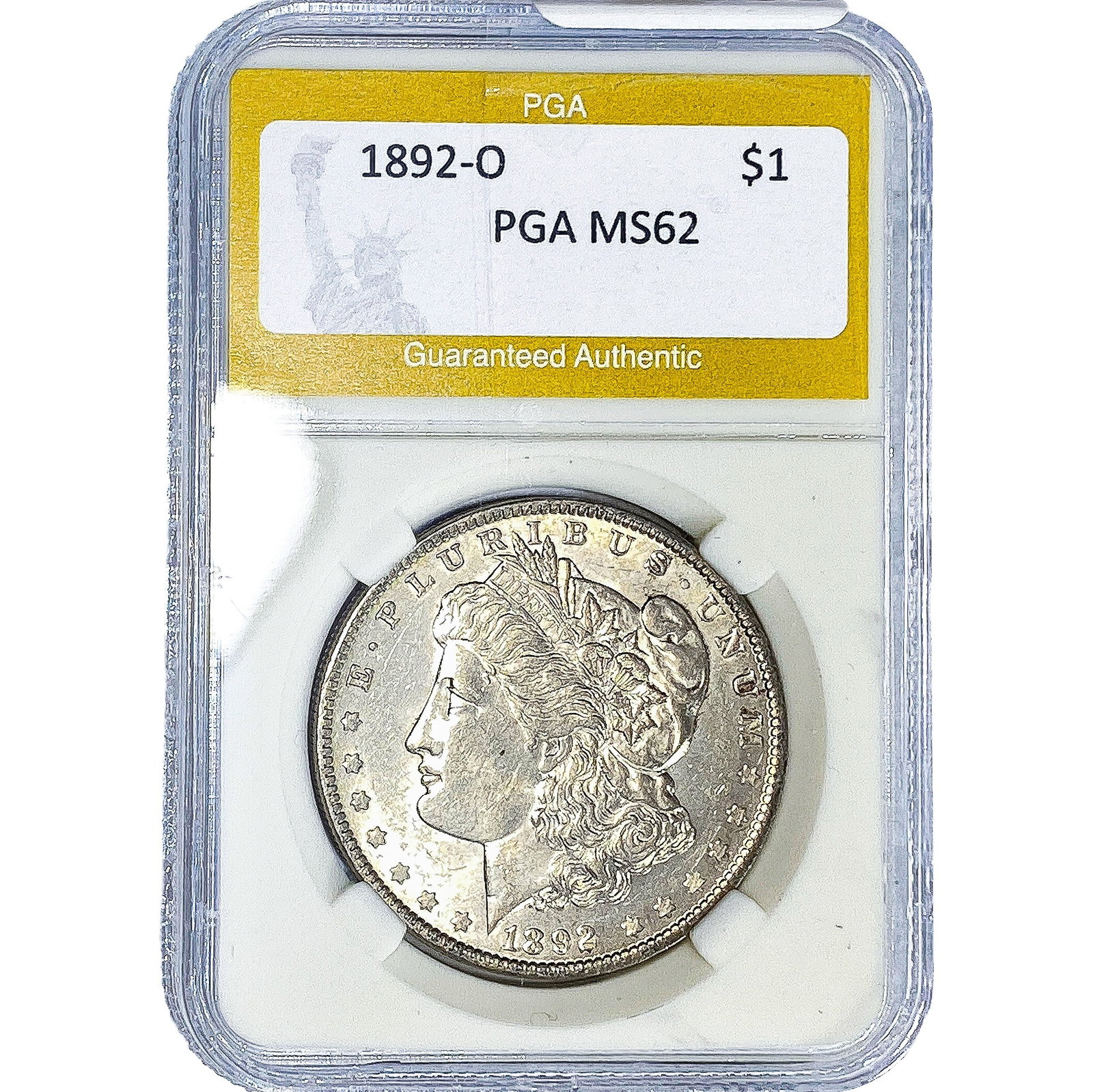 1892-O Morgan Silver Dollar PGA MS62 (1 of 2)