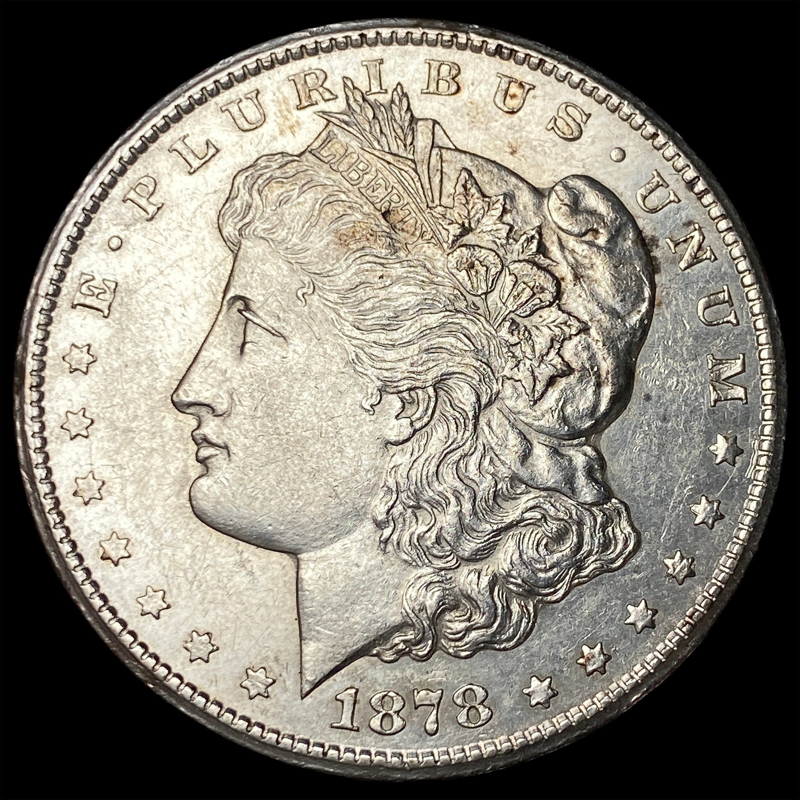 1878-CC Silver Morgan Dollar CLOSELY UNCIRCULATED: 1878-CC Silver Morgan Dollar CLOSELY UNCIRCULATED