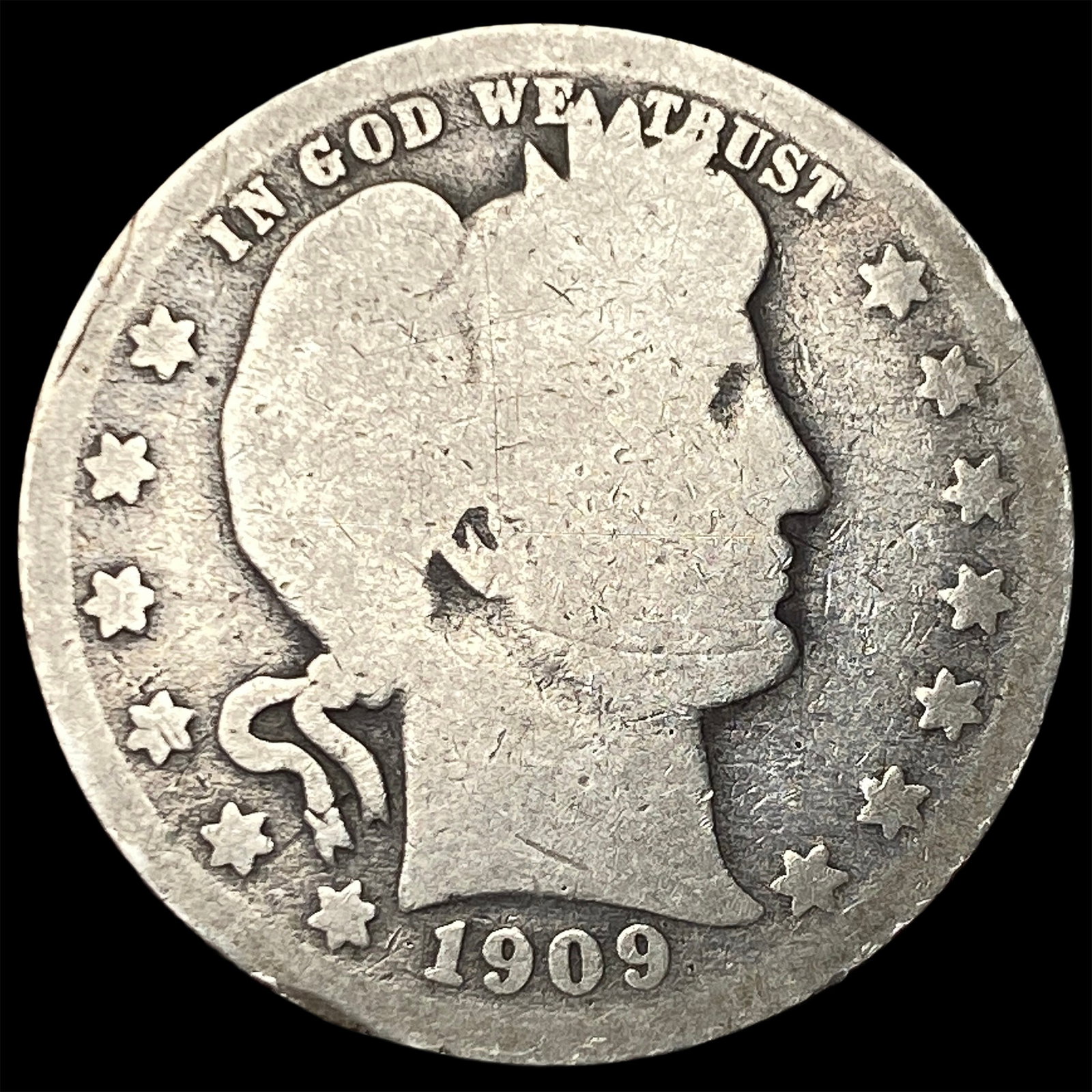 1909 Barber Quarter NICELY CIRCULATED (1 of 2)