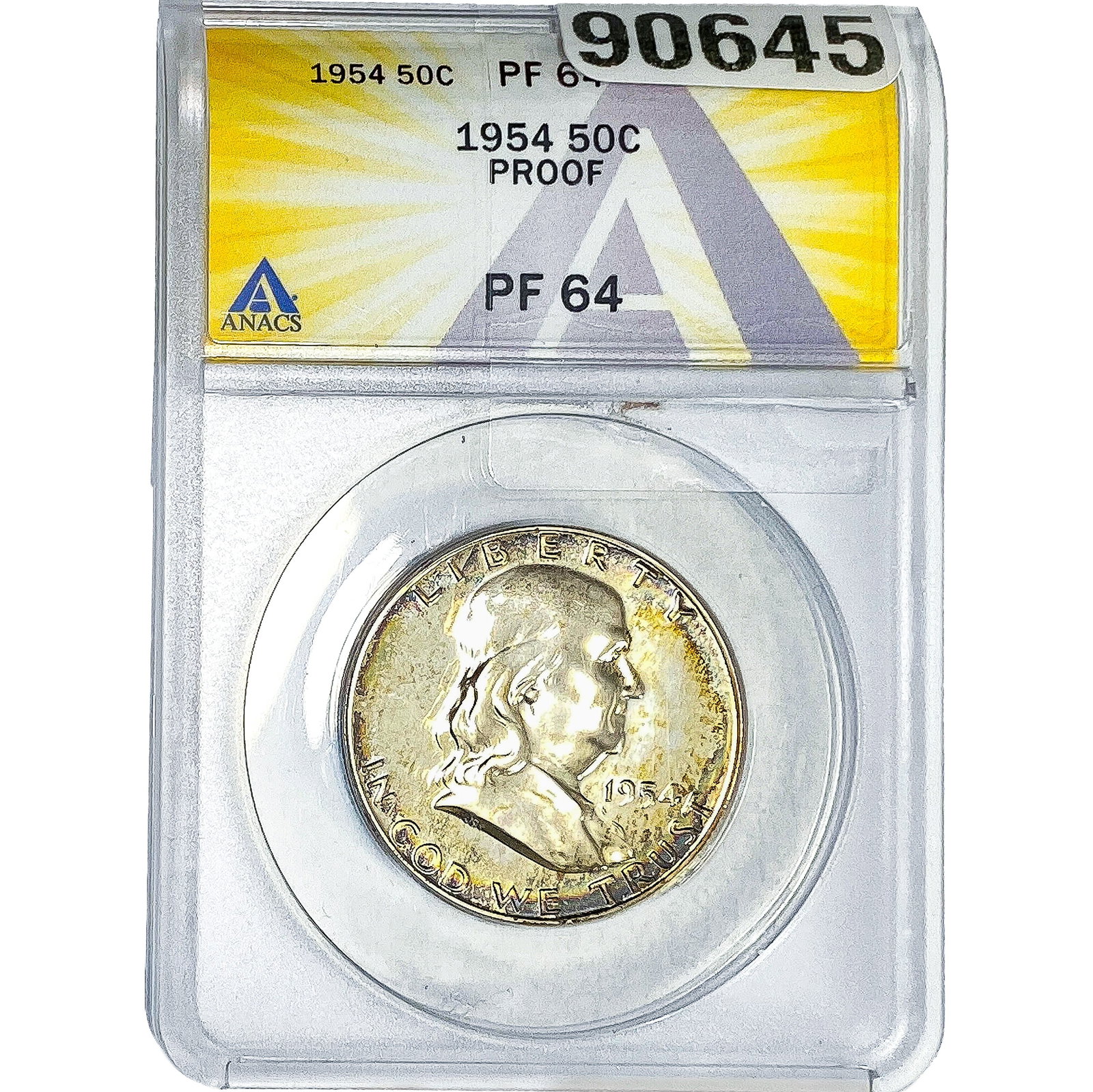 1954 Franklin Half Dollar ANACS PF64: 1954 Franklin Half Dollar ANACS PF64