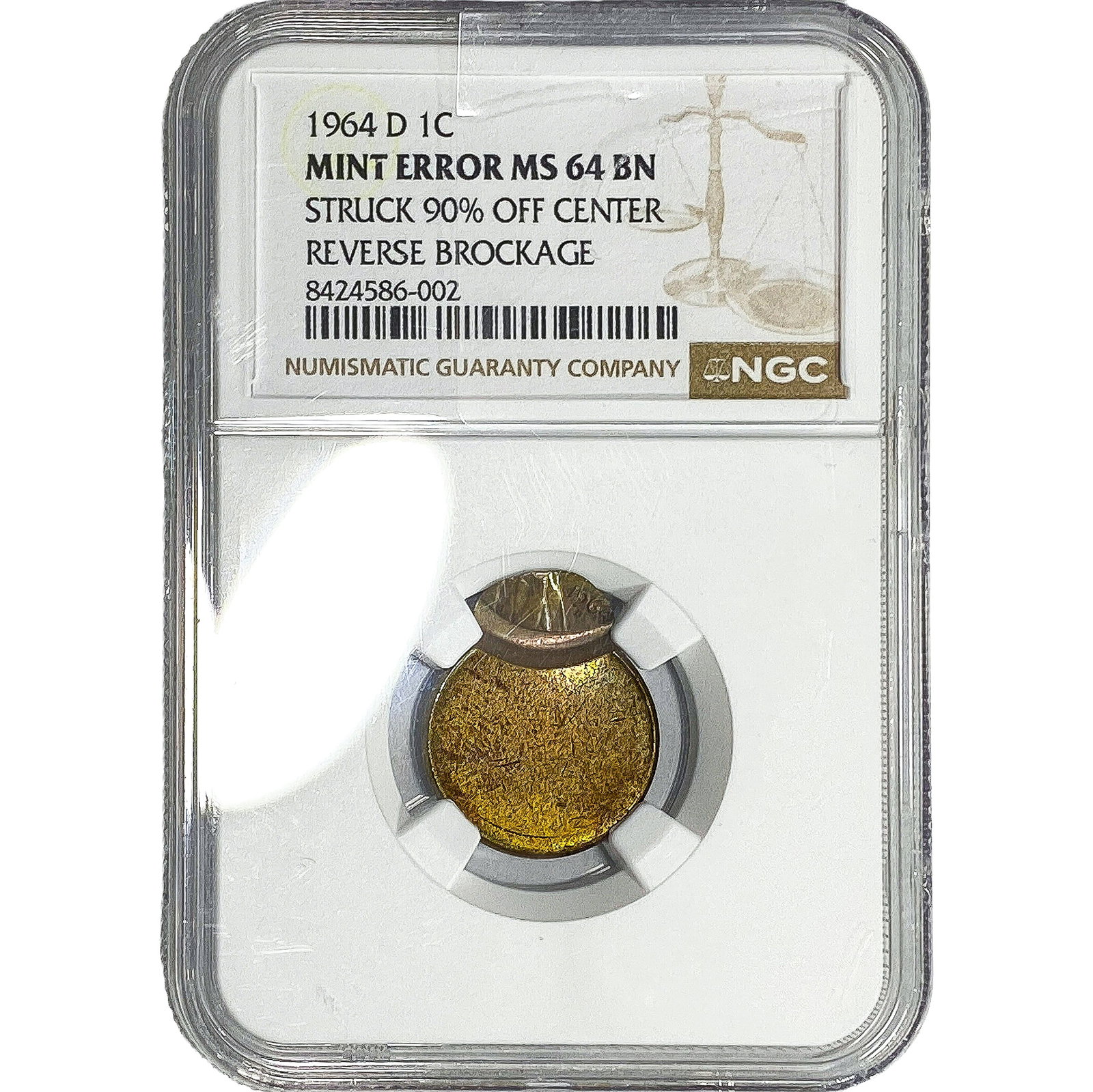 1964-D Lincoln Memorial Cent NGC MS64 BN (1 of 2)
