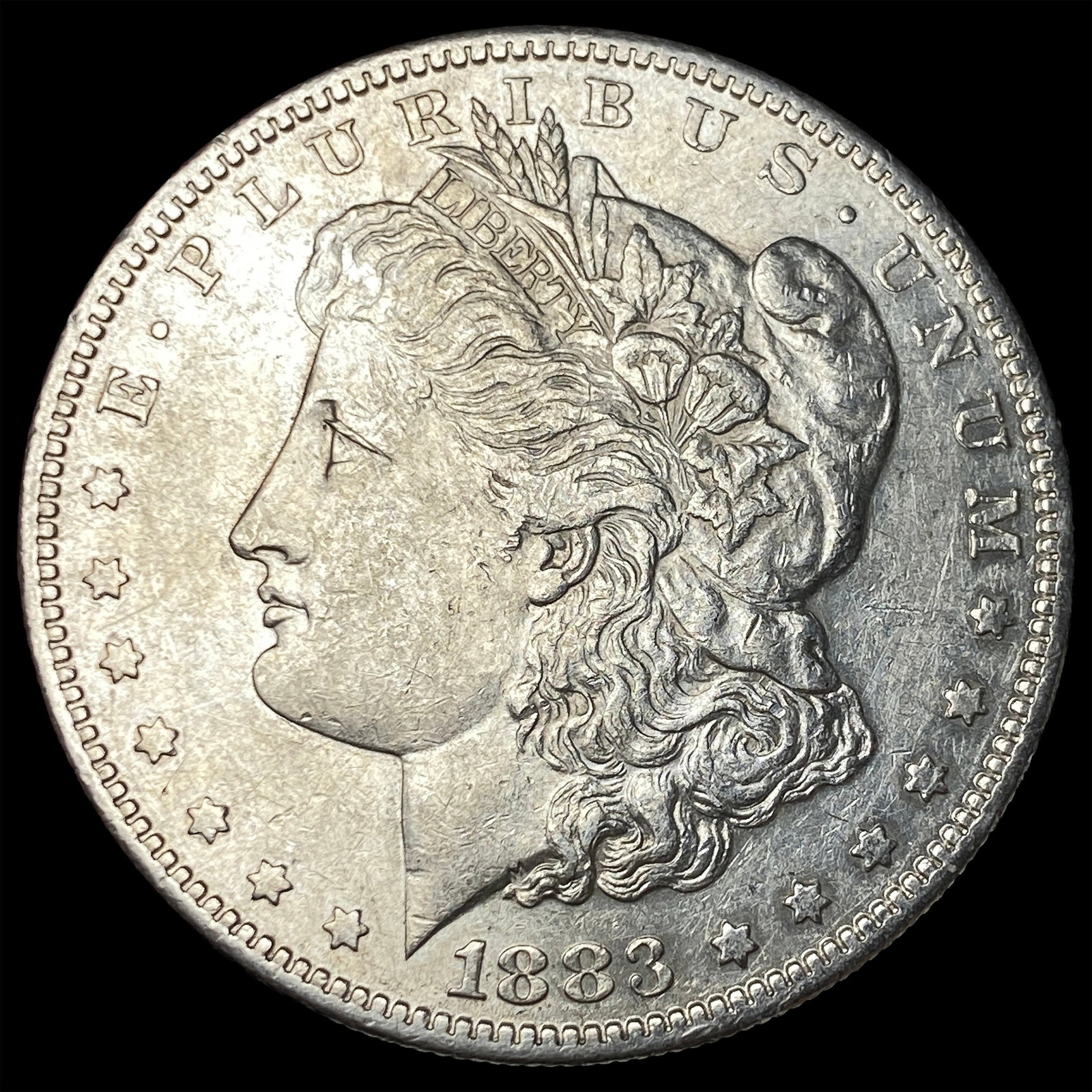 1883-S Silver Morgan Dollar CHOICE AU: 1883-S Silver Morgan Dollar CHOICE AU