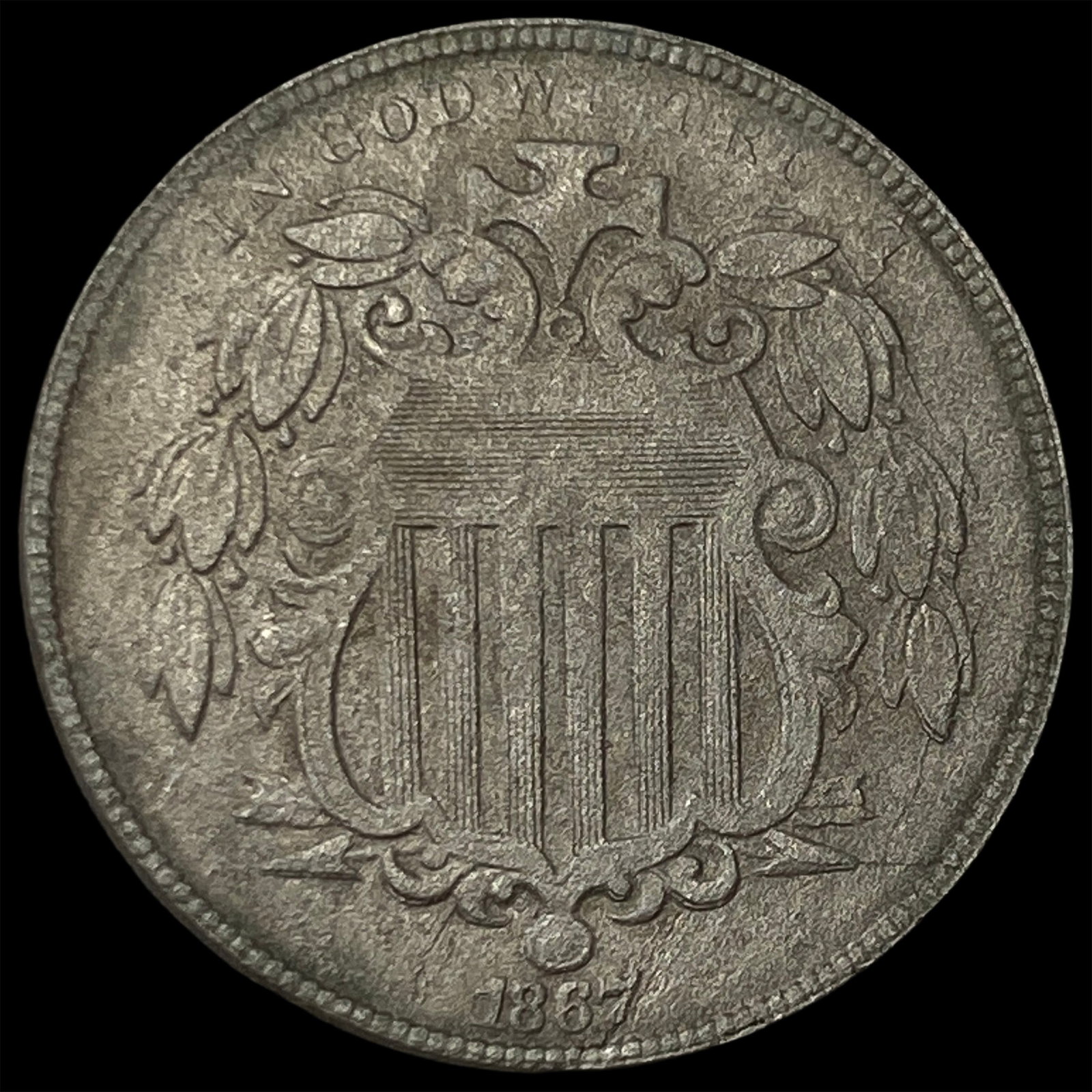 1867 Shield Nickel HIGH GRADE: 1867 Shield Nickel HIGH GRADE
