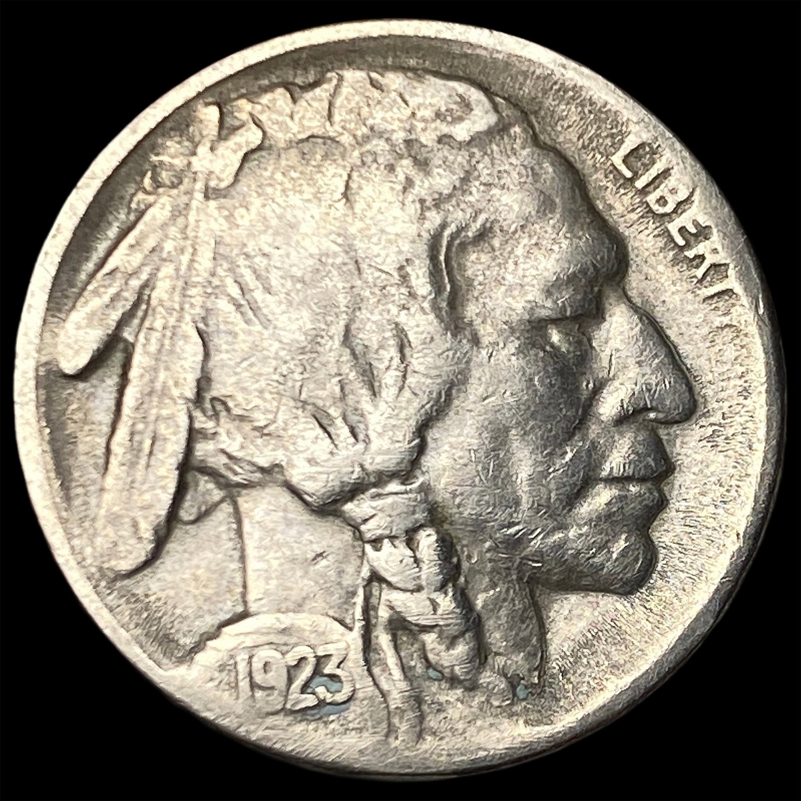 1923-S Buffalo Nickel NEARLY UNCIRCULATED: 1923-S Buffalo Nickel NEARLY UNCIRCULATED