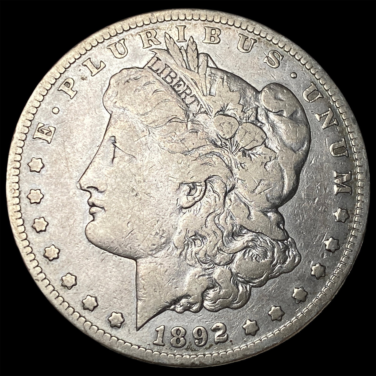 1892-S Silver Morgan Dollar LIGHTLY CIRCULATED: 1892-S Silver Morgan Dollar LIGHTLY CIRCULATED