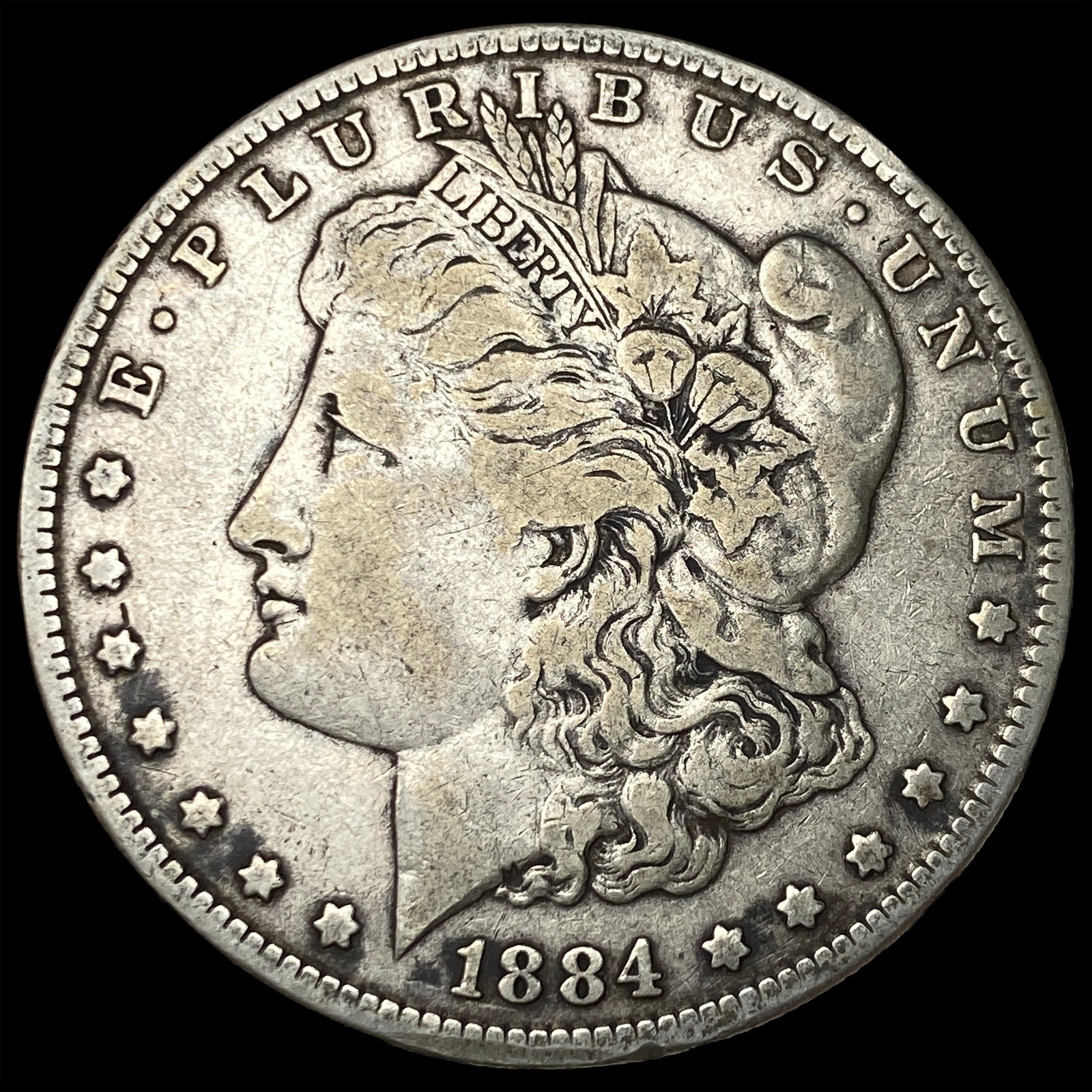 1884 Silver Morgan Dollar LIGHTLY CIRCULATED: 1884 Silver Morgan Dollar LIGHTLY CIRCULATED