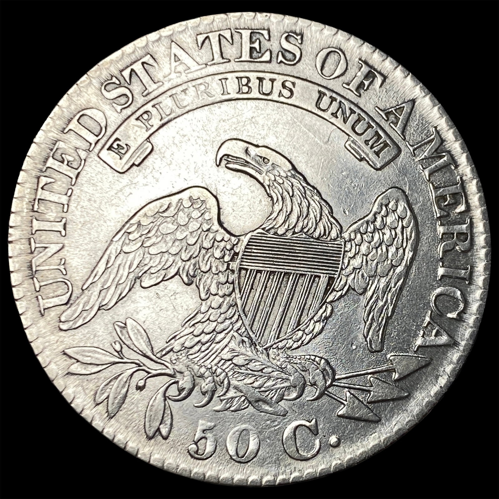 1827 Capped Bust Half Dollar CLOSELY UNCIRCULATED - 2