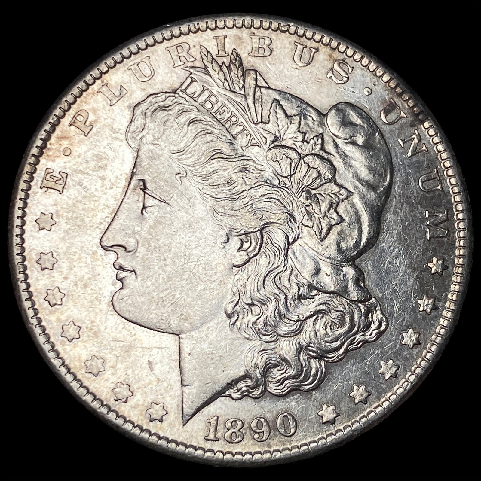 1890-S Silver Morgan Dollar CLOSELY UNCIRCULATED: 1890-S Silver Morgan Dollar CLOSELY UNCIRCULATED