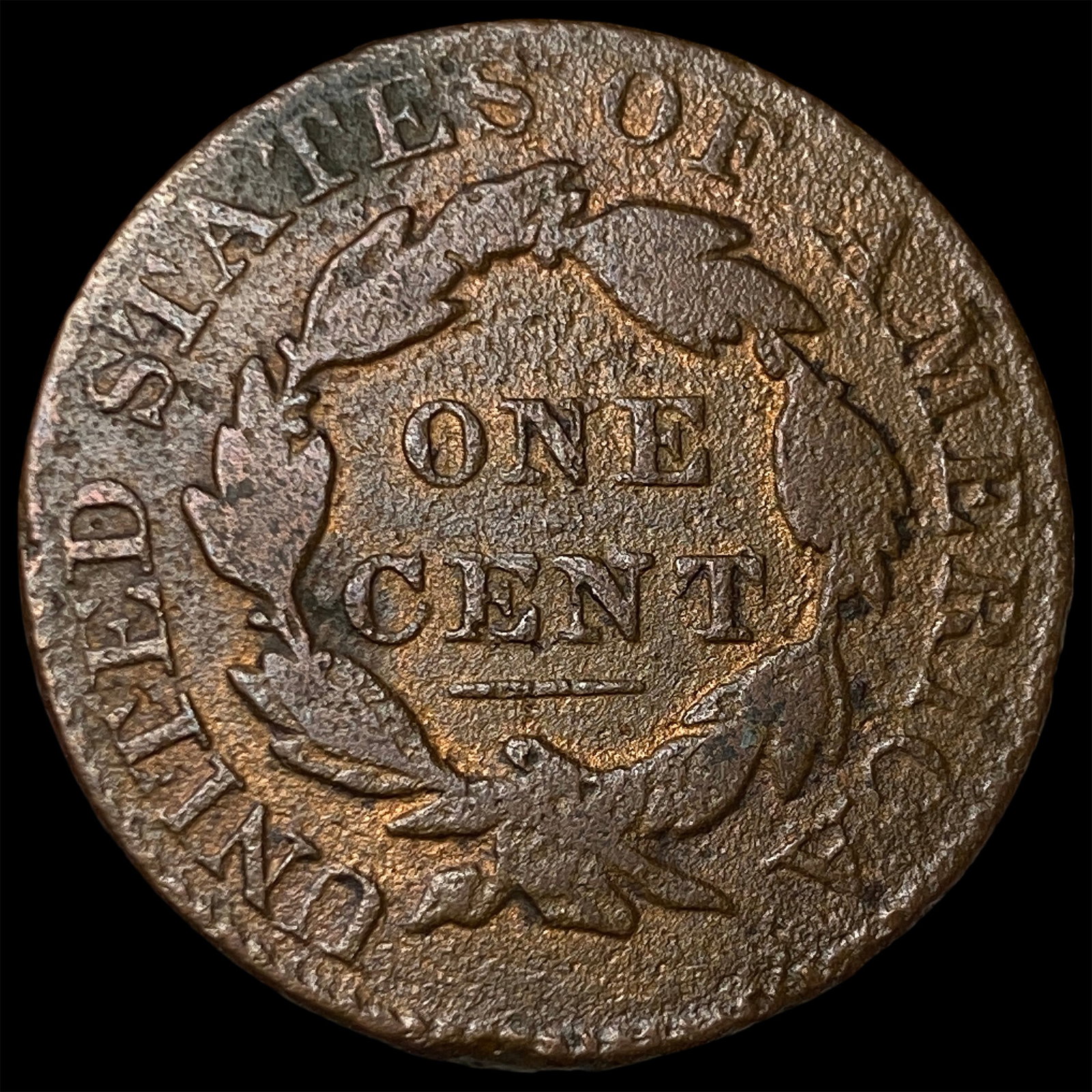1828 Coronet Head Large Cent NICELY CIRCULATED - 2