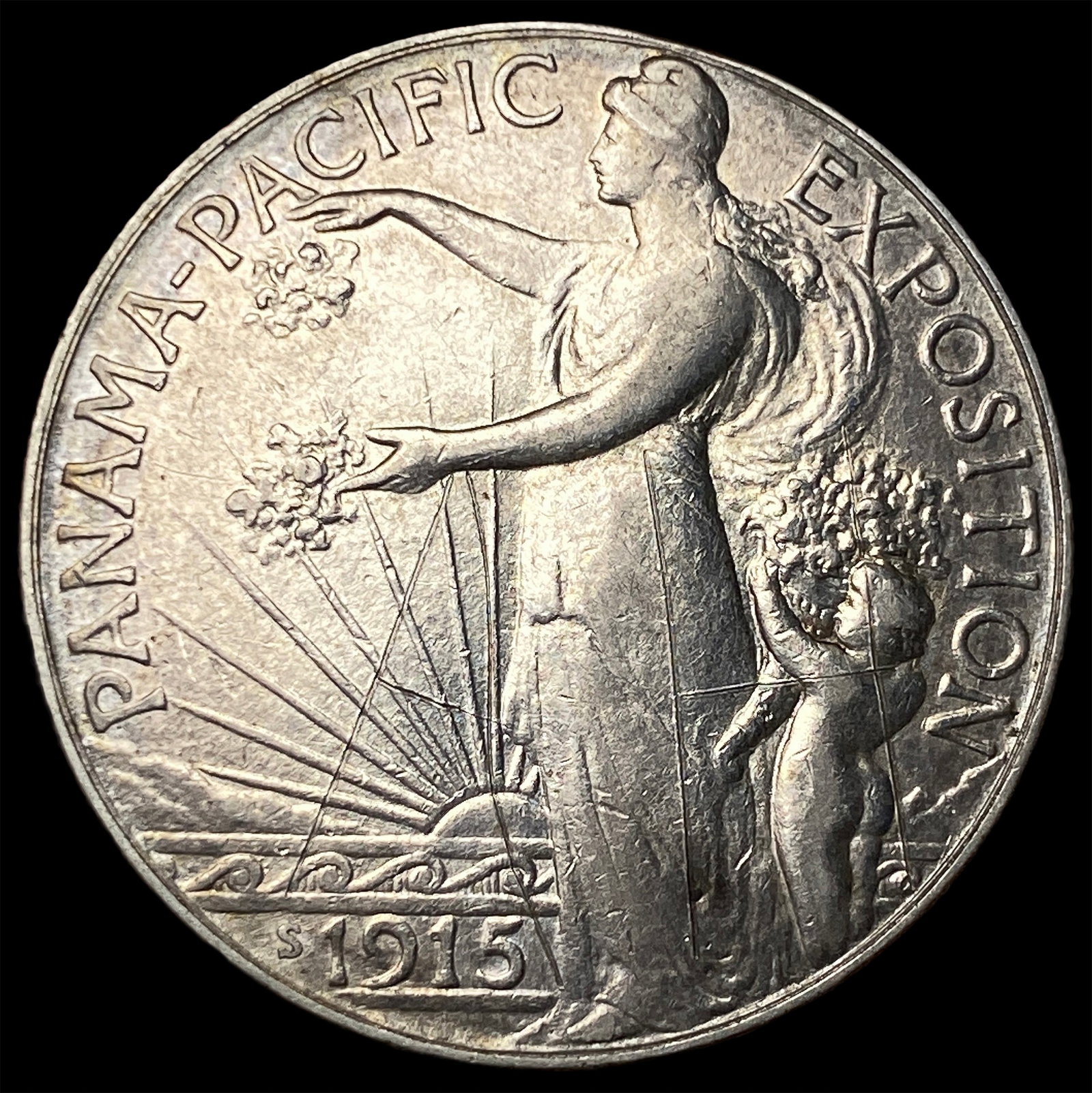 1915-S Silver Panama-Pacific Half Dollar HIGH GRADE: 1915-S Silver Panama-Pacific Half Dollar HIGH GRADE