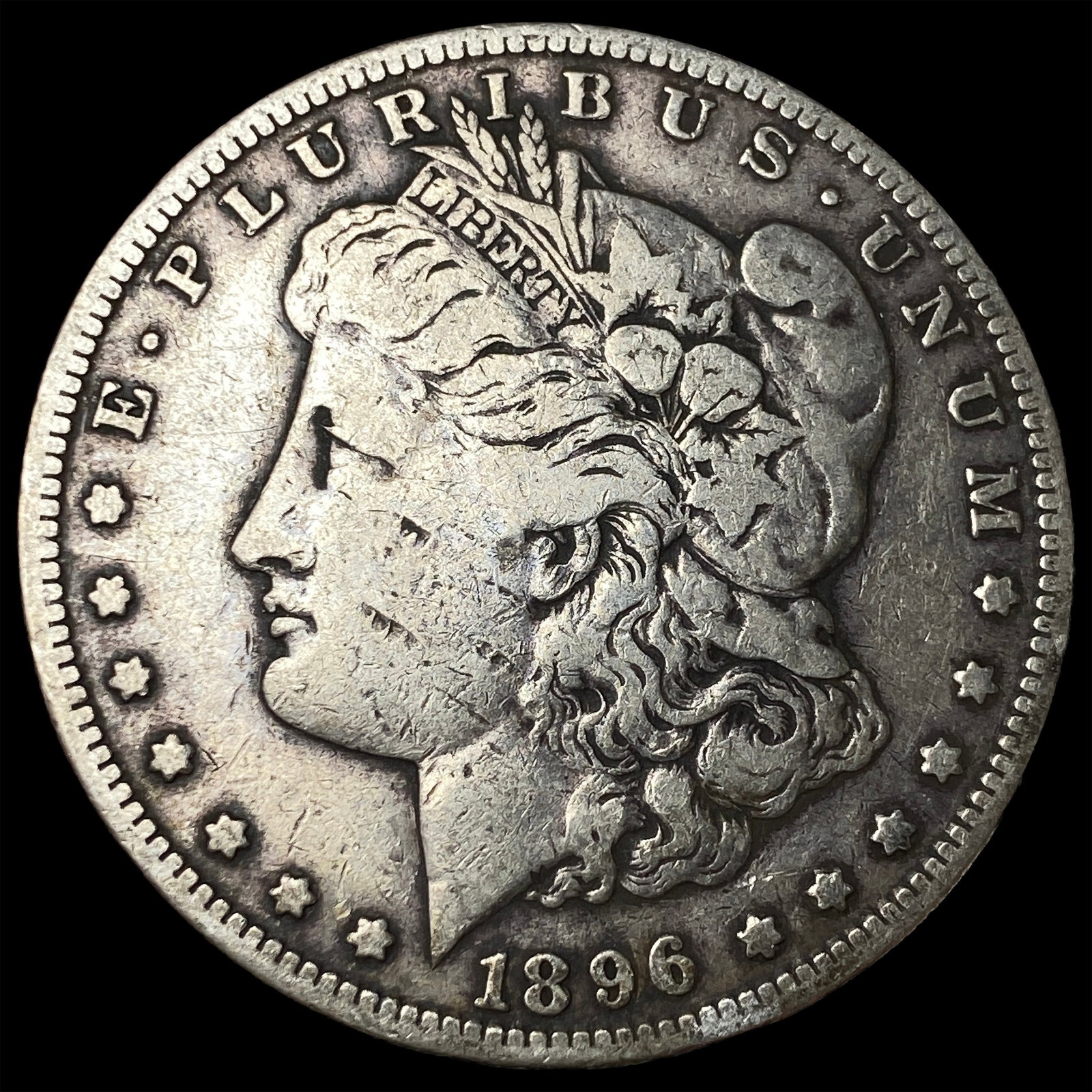 1896-S Silver Morgan Dollar LIGHTLY CIRCULATED: 1896-S Silver Morgan Dollar LIGHTLY CIRCULATED