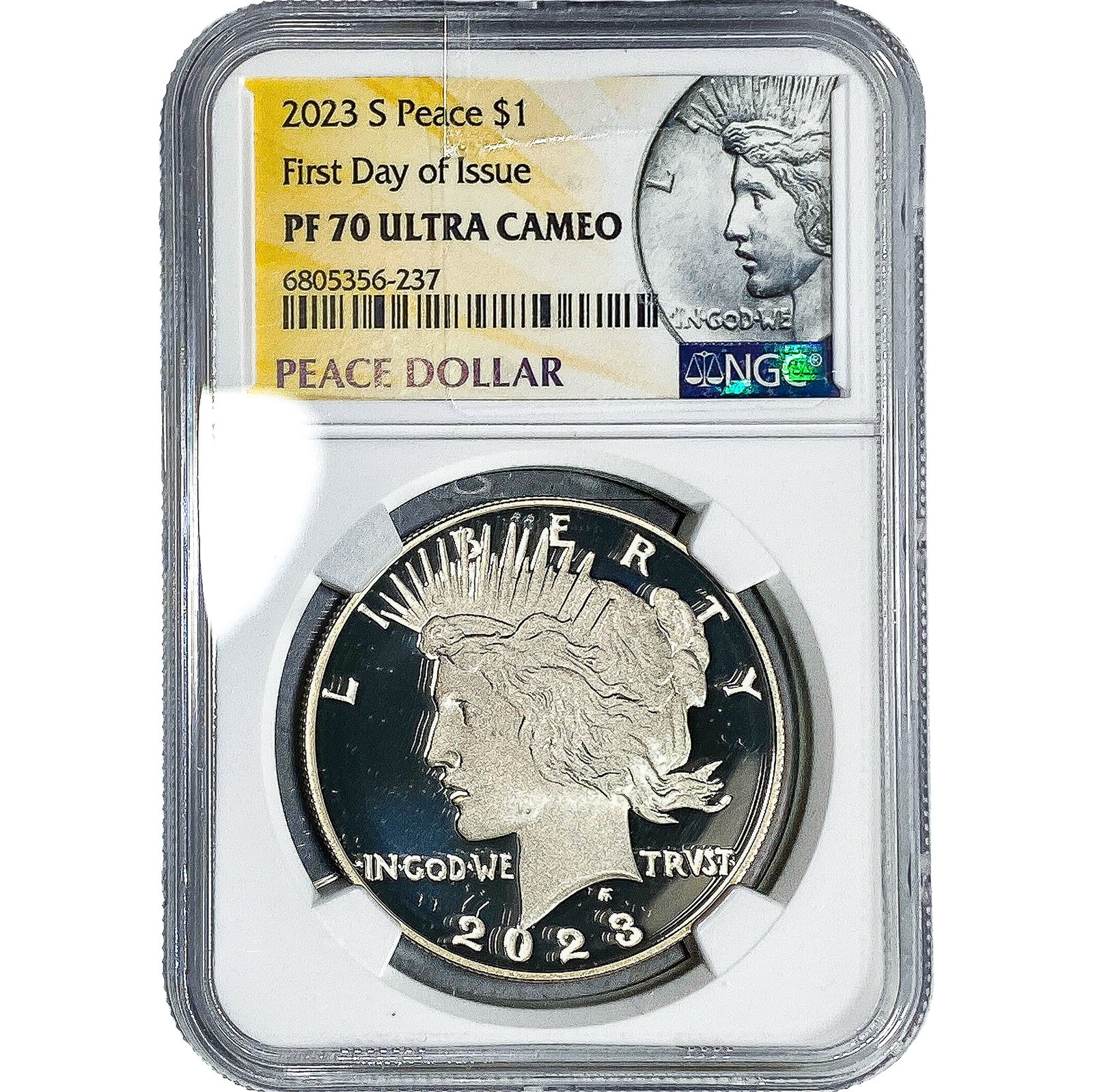 2023-S Silver Peace Dollar NGC PF70 Ultra Cameo: 2023-S Silver Peace Dollar NGC PF70 Ultra Cameo