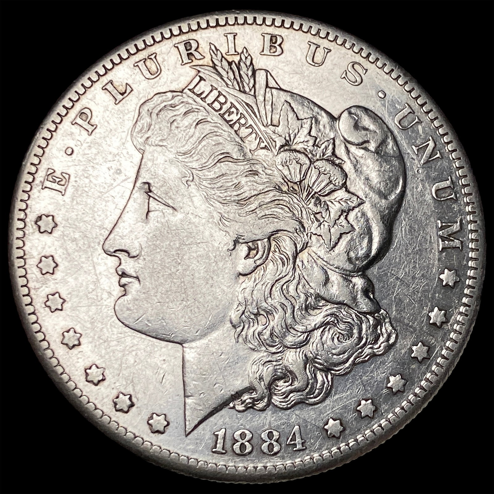 1884-S Silver Morgan Dollar CLOSELY UNCIRCULATED: 1884-S Silver Morgan Dollar CLOSELY UNCIRCULATED