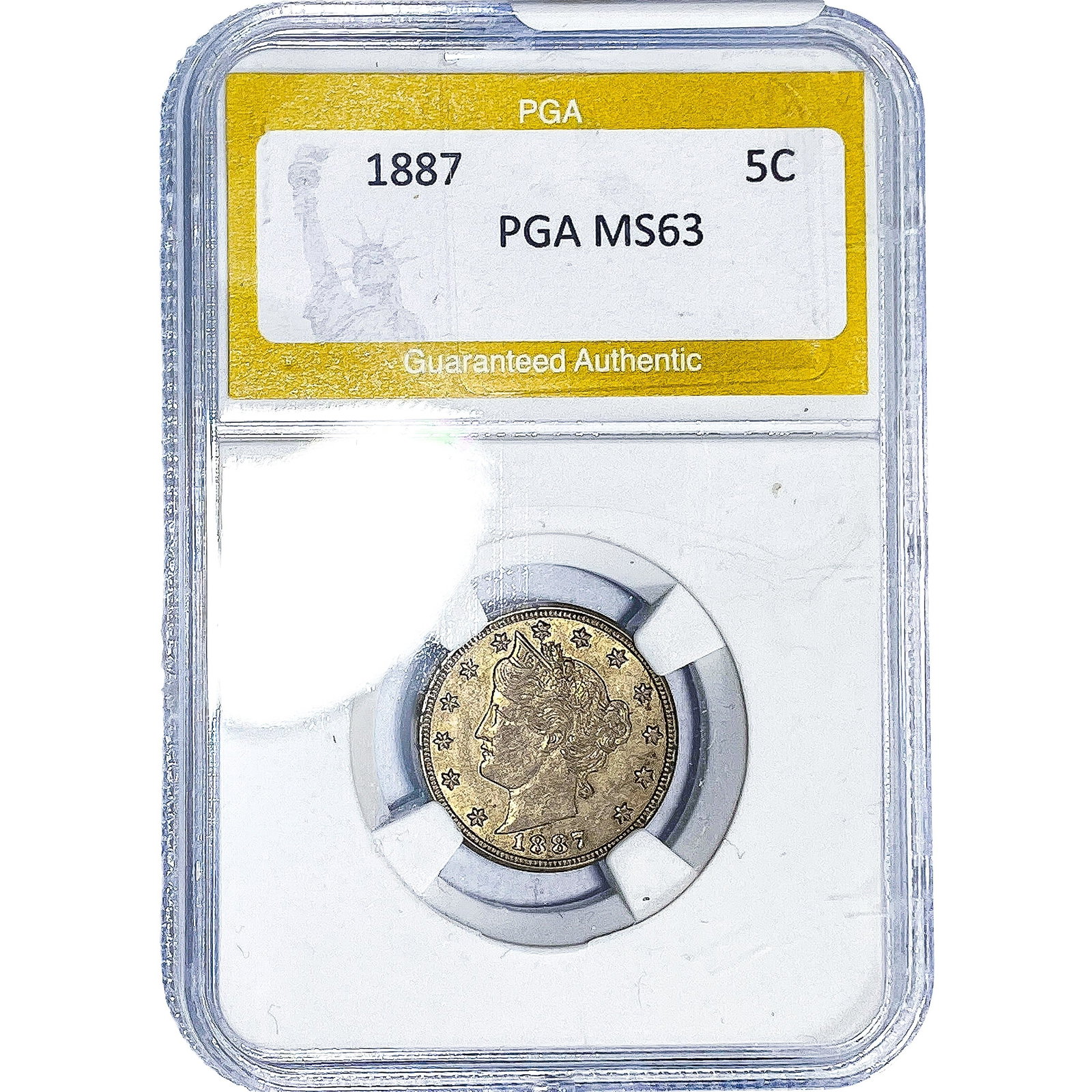 1887 Liberty Victory Nickel PGA MS63 (1 of 2)
