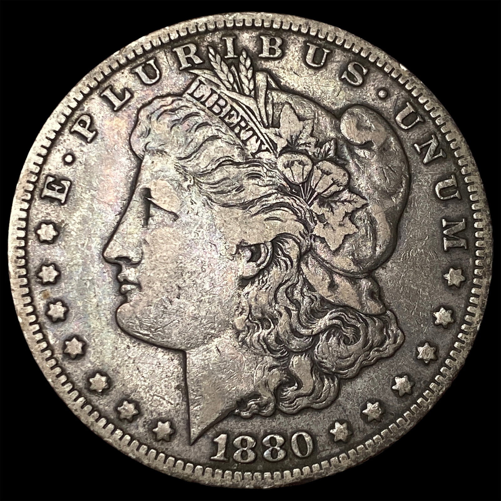 1880-CC Silver Morgan Dollar ABOUT UNCIRCULATED: 1880-CC Silver Morgan Dollar ABOUT UNCIRCULATED