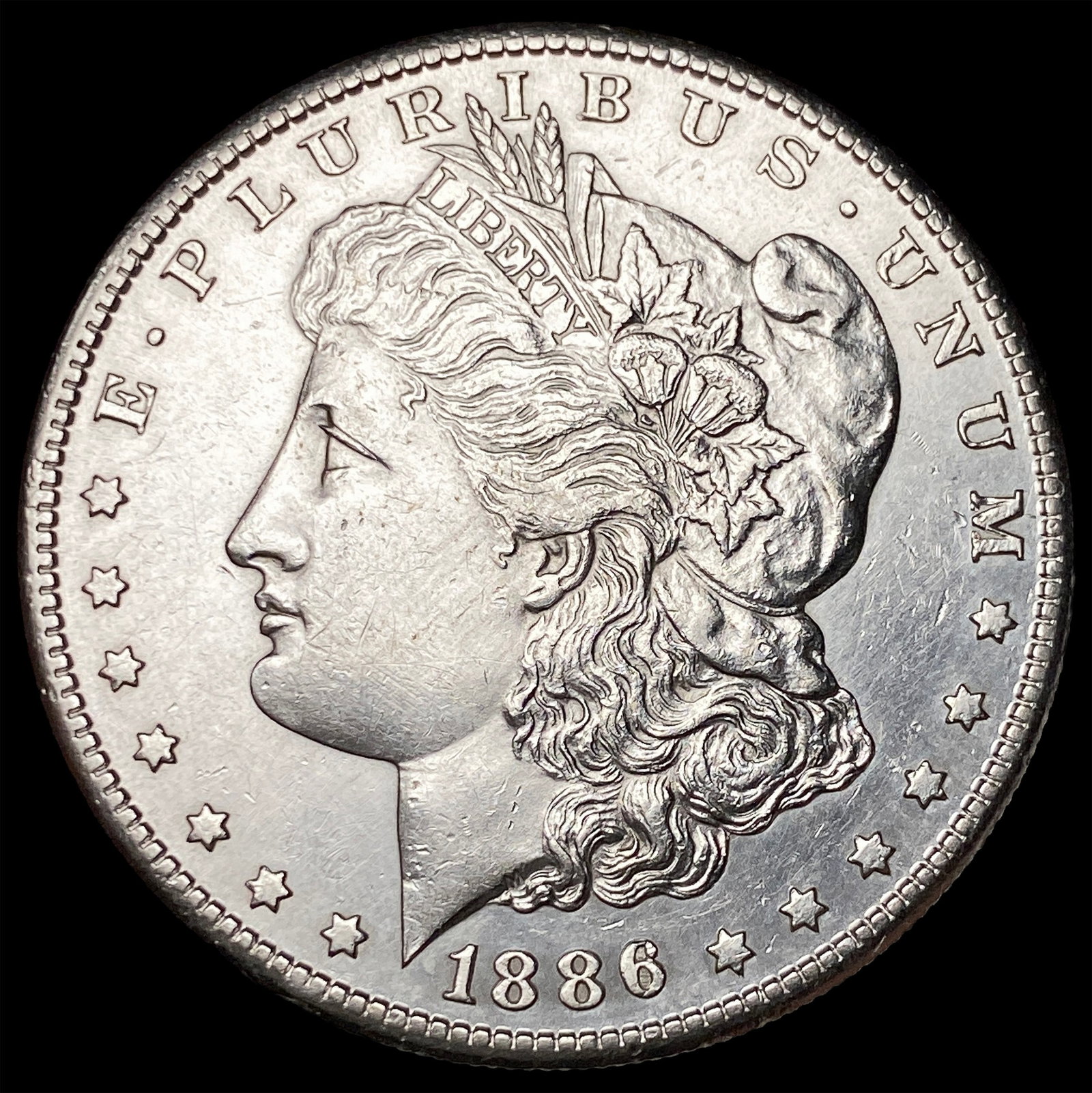 1886-S Silver Morgan Dollar CLOSELY UNCIRCULATED: 1886-S Silver Morgan Dollar CLOSELY UNCIRCULATED