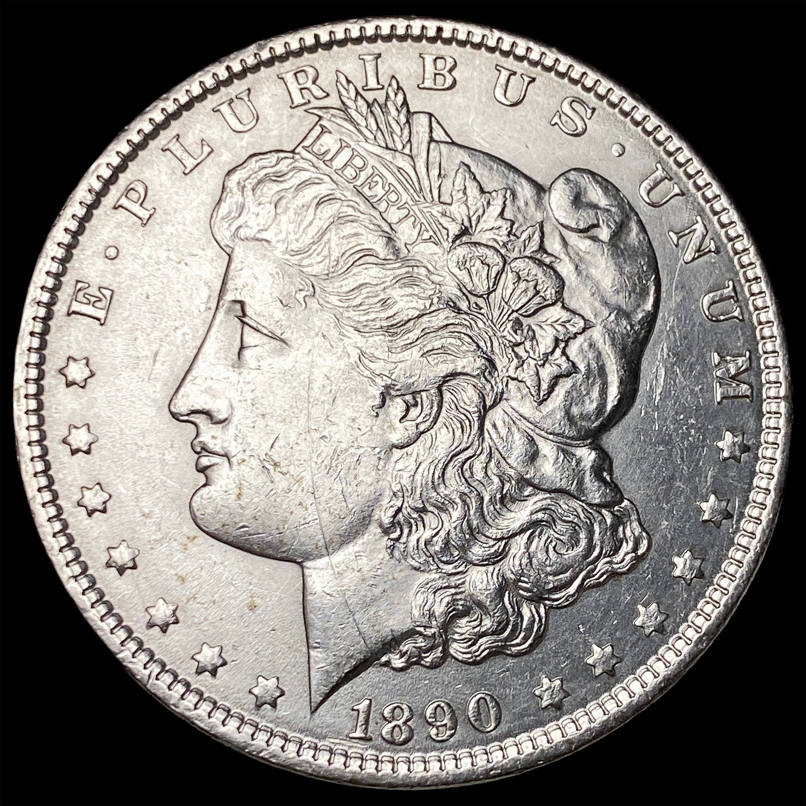 1890 Morgan Silver Dollar CHOICE AU: 1890 Morgan Silver Dollar CHOICE AU