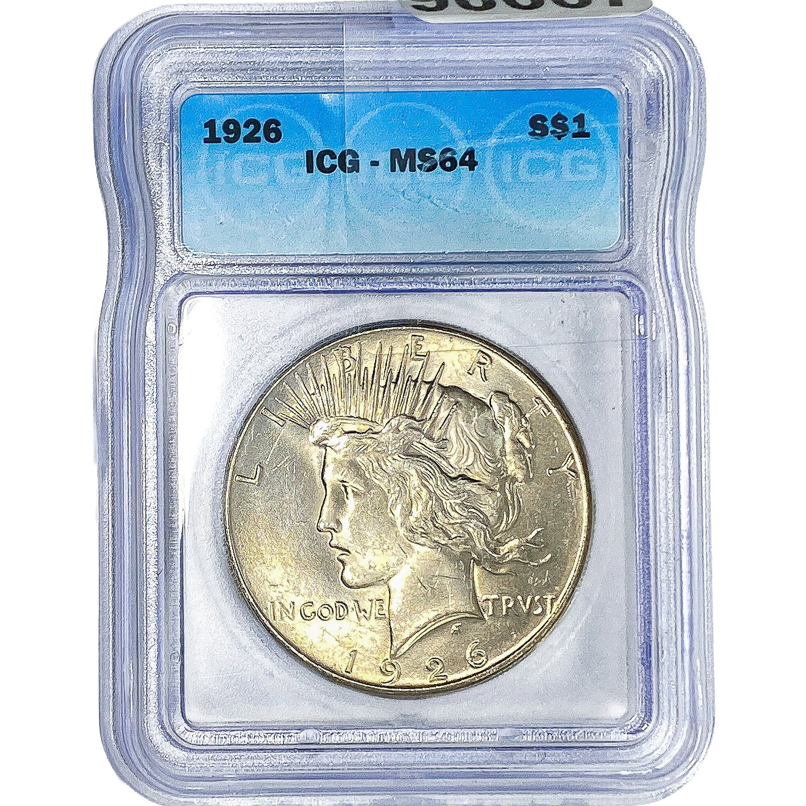 1926 Silver Peace Dollar ICG MS64: 1926 Silver Peace Dollar ICG MS64