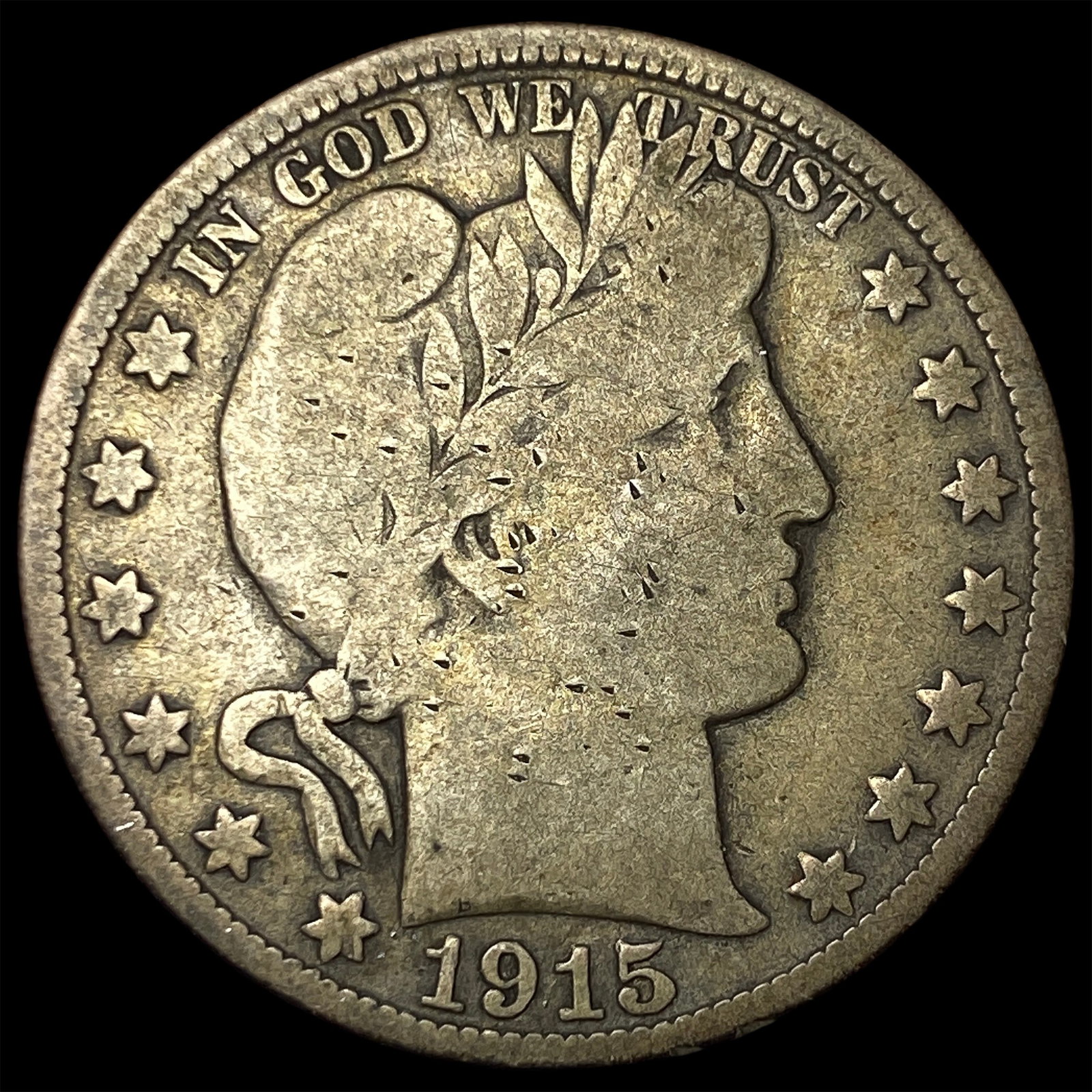 1915 Barber Half Dollar NICELY CIRCULATED: 1915 Barber Half Dollar NICELY CIRCULATED