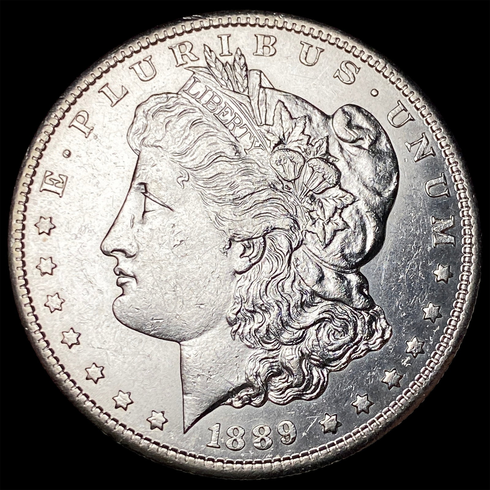 1889-S Silver Morgan Dollar CLOSELY UNCIRCULATED: 1889-S Silver Morgan Dollar CLOSELY UNCIRCULATED