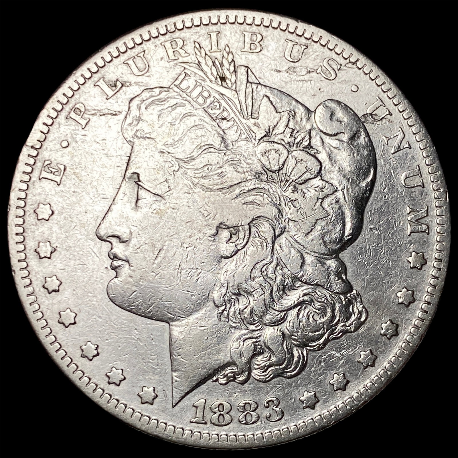 1883-S Silver Morgan Dollar NEARLY UNCIRCULATED: 1883-S Silver Morgan Dollar NEARLY UNCIRCULATED