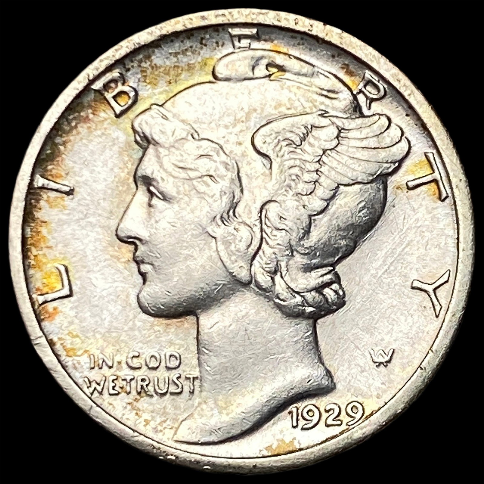 1929-S Silver Mercury Dime CLOSELY UNCIRCULATED: 1929-S Silver Mercury Dime CLOSELY UNCIRCULATED
