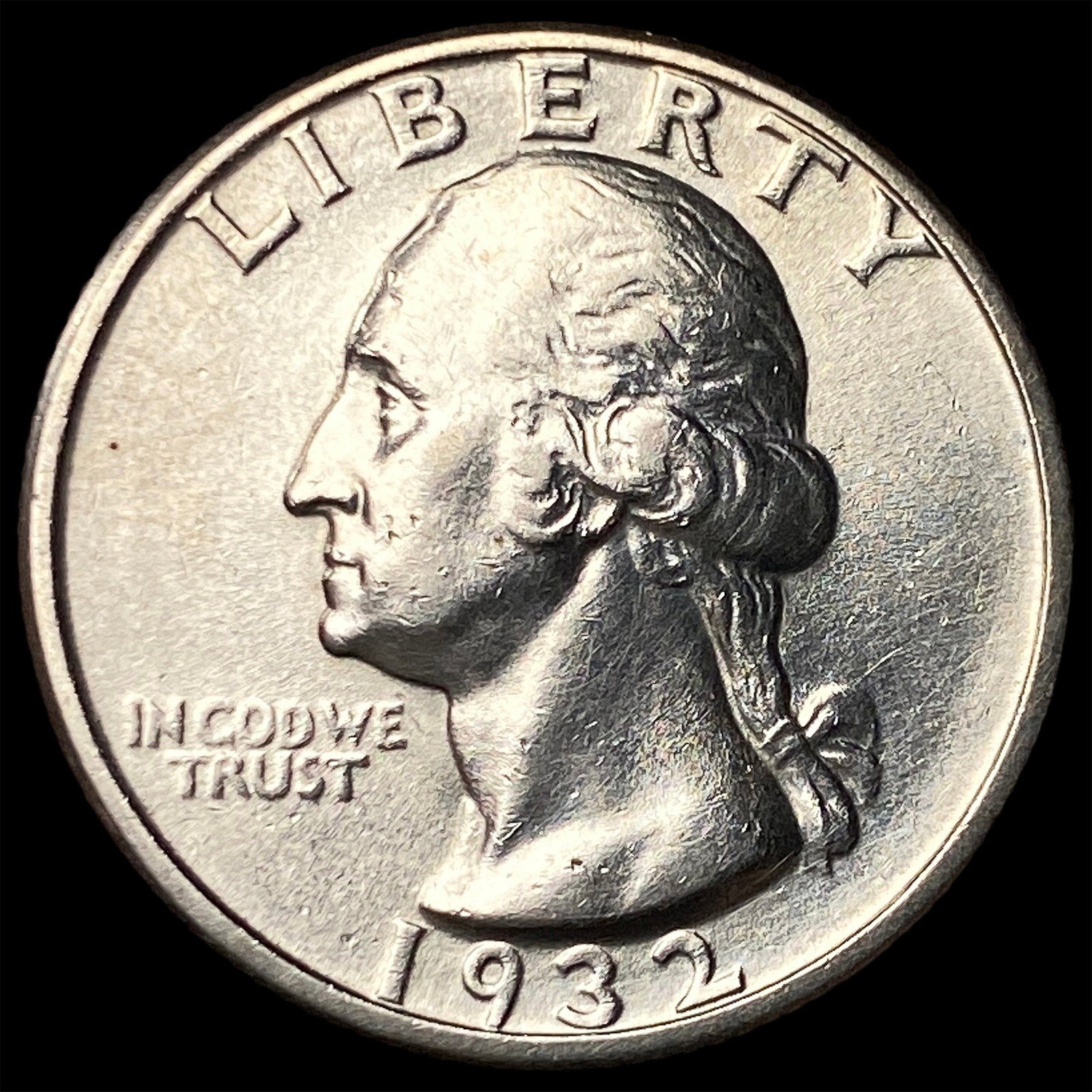 1932 Silver Washington Quarter CLOSELY UNCIRCULATED: 1932 Silver Washington Quarter CLOSELY UNCIRCULATED