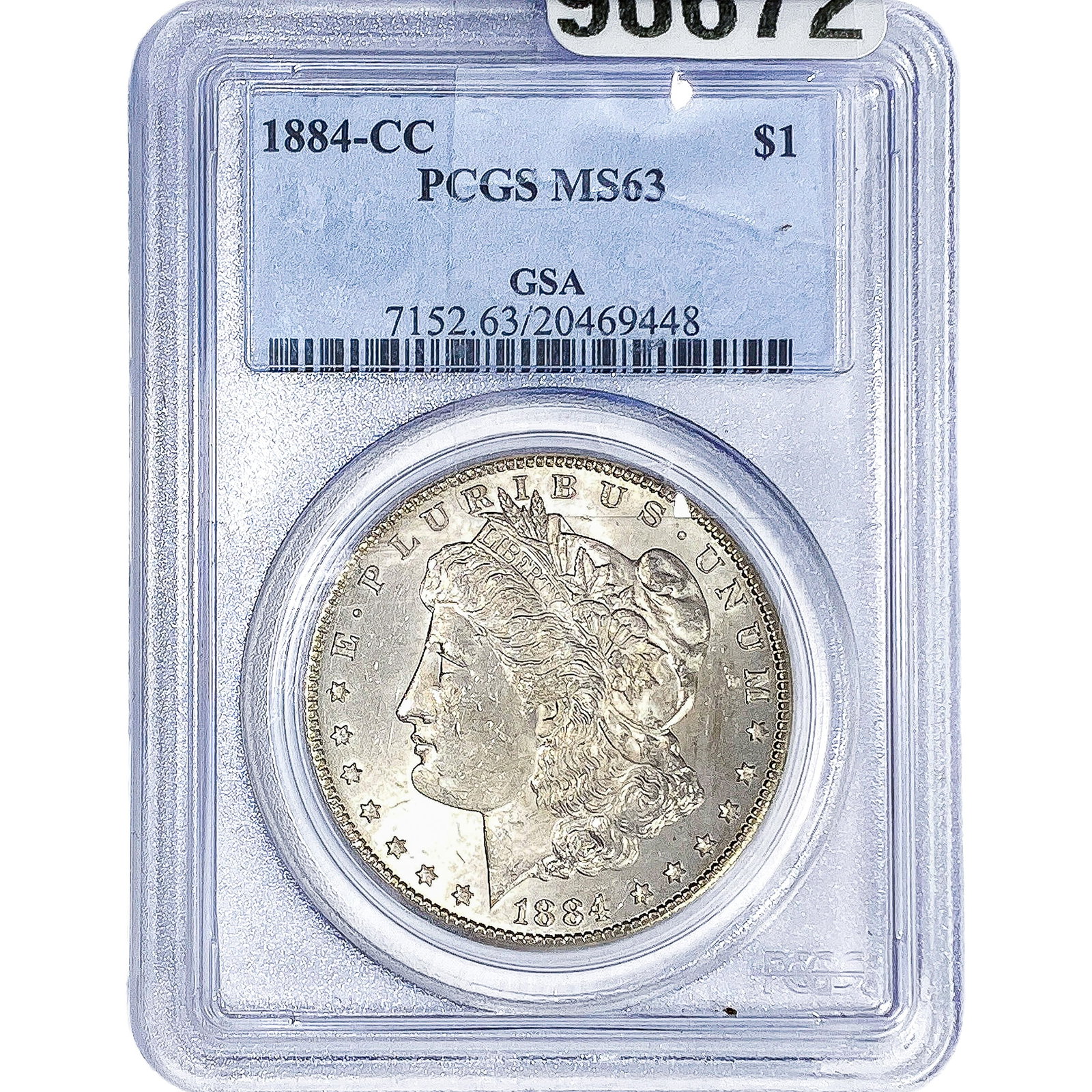 1884-CC Morgan Silver Dollar PCGS MS63 (1 of 2)