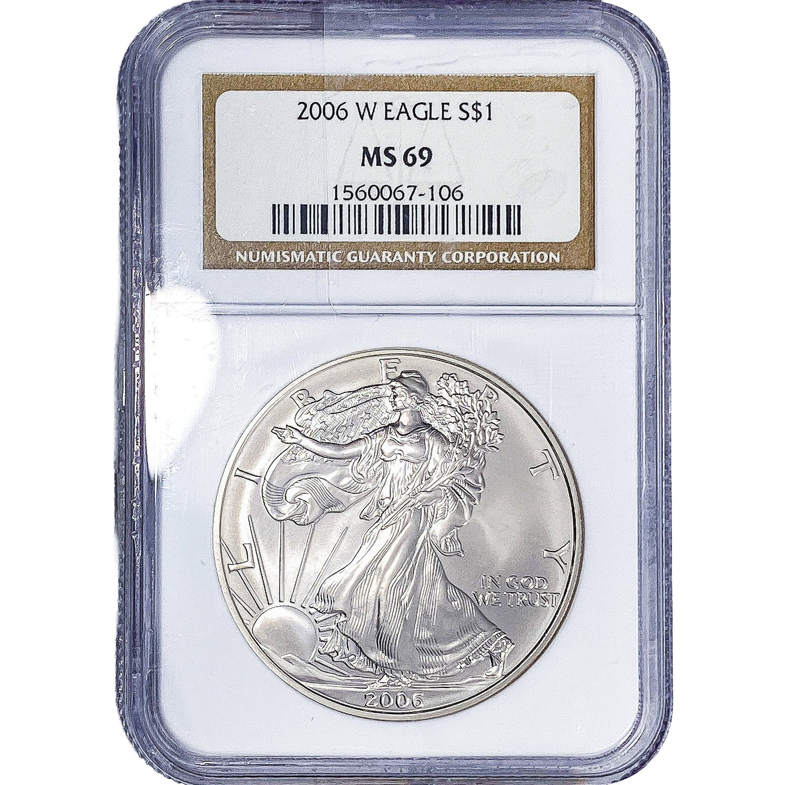 2006-W Silver Eagle NGC MS69 (1 of 2)
