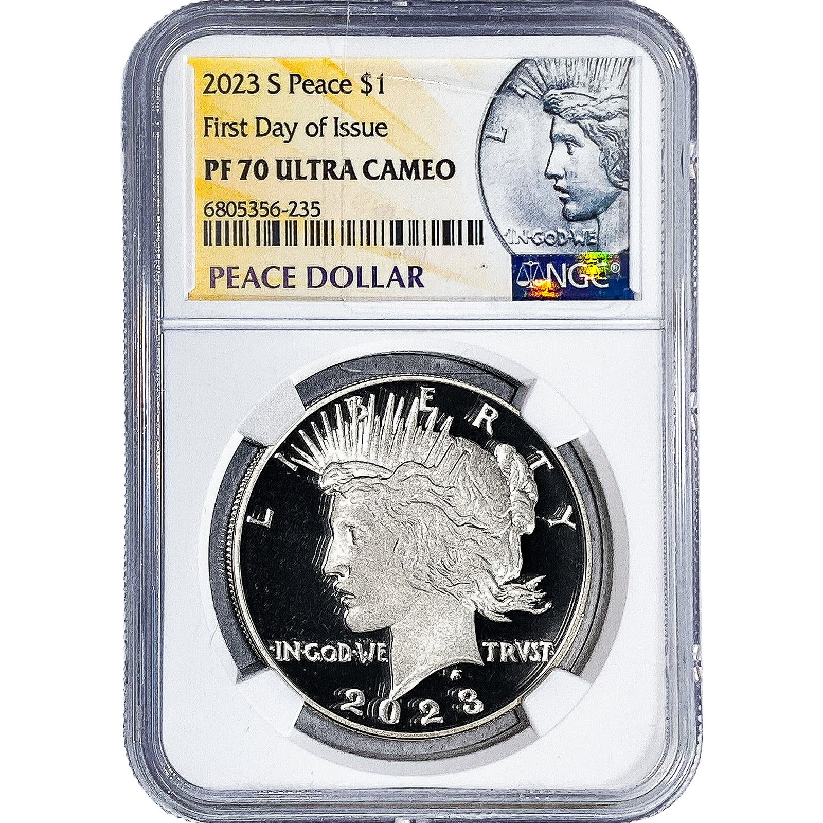 2023-S Silver Peace Dollar NGC PF70 Ultra Cameo: 2023-S Silver Peace Dollar NGC PF70 Ultra Cameo