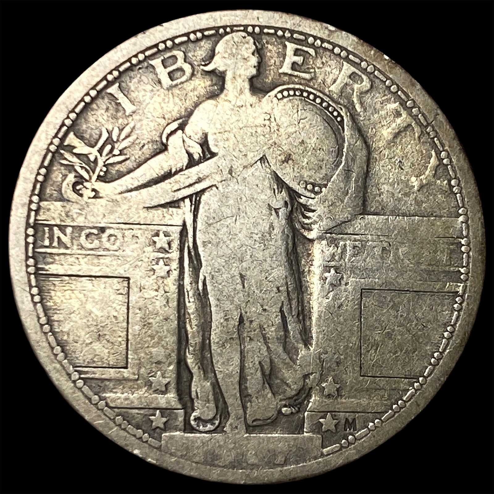 1917 Type 1 Standing Liberty Quarter NICELY CIRCULATED: 1917 Type 1 Standing Liberty Quarter NICELY CIRCULATED