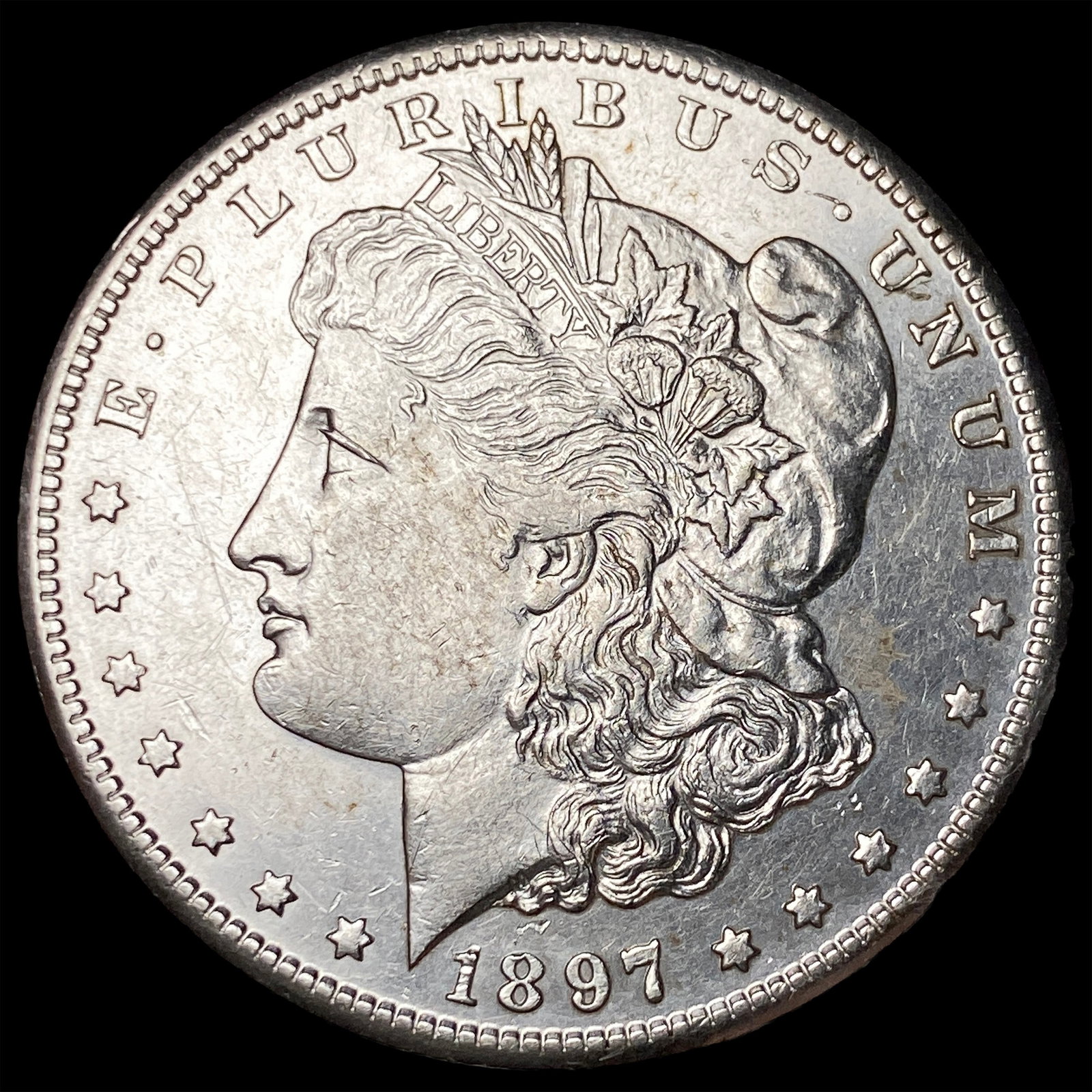 1897-S Silver Morgan Dollar CLOSELY UNCIRCULATED: 1897-S Silver Morgan Dollar CLOSELY UNCIRCULATED